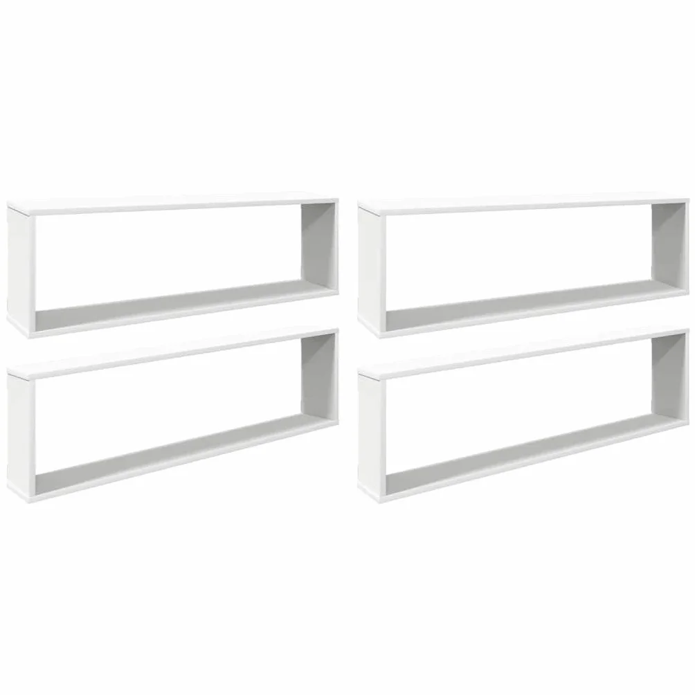 Estante Cubo de Pared 100x15x30 cm Madera contrachapada 4 uds