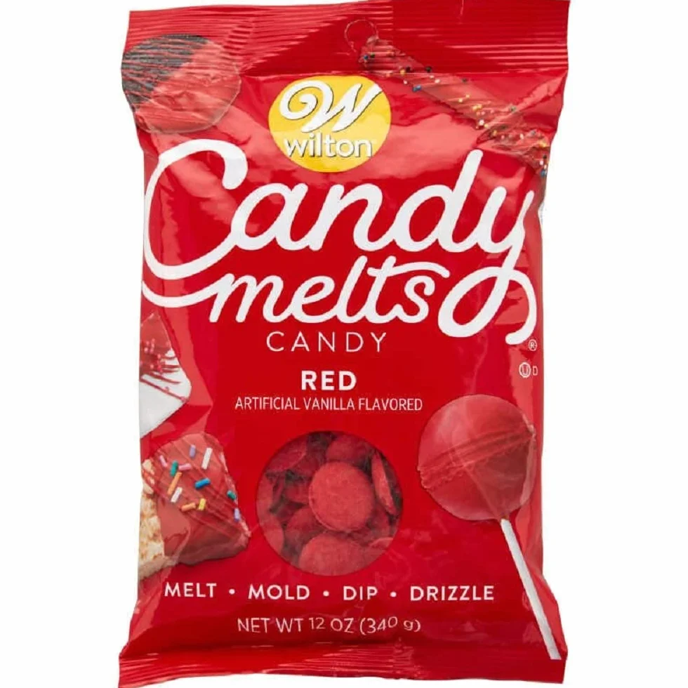Candy Melts Flavored 12oz Red Vanilla