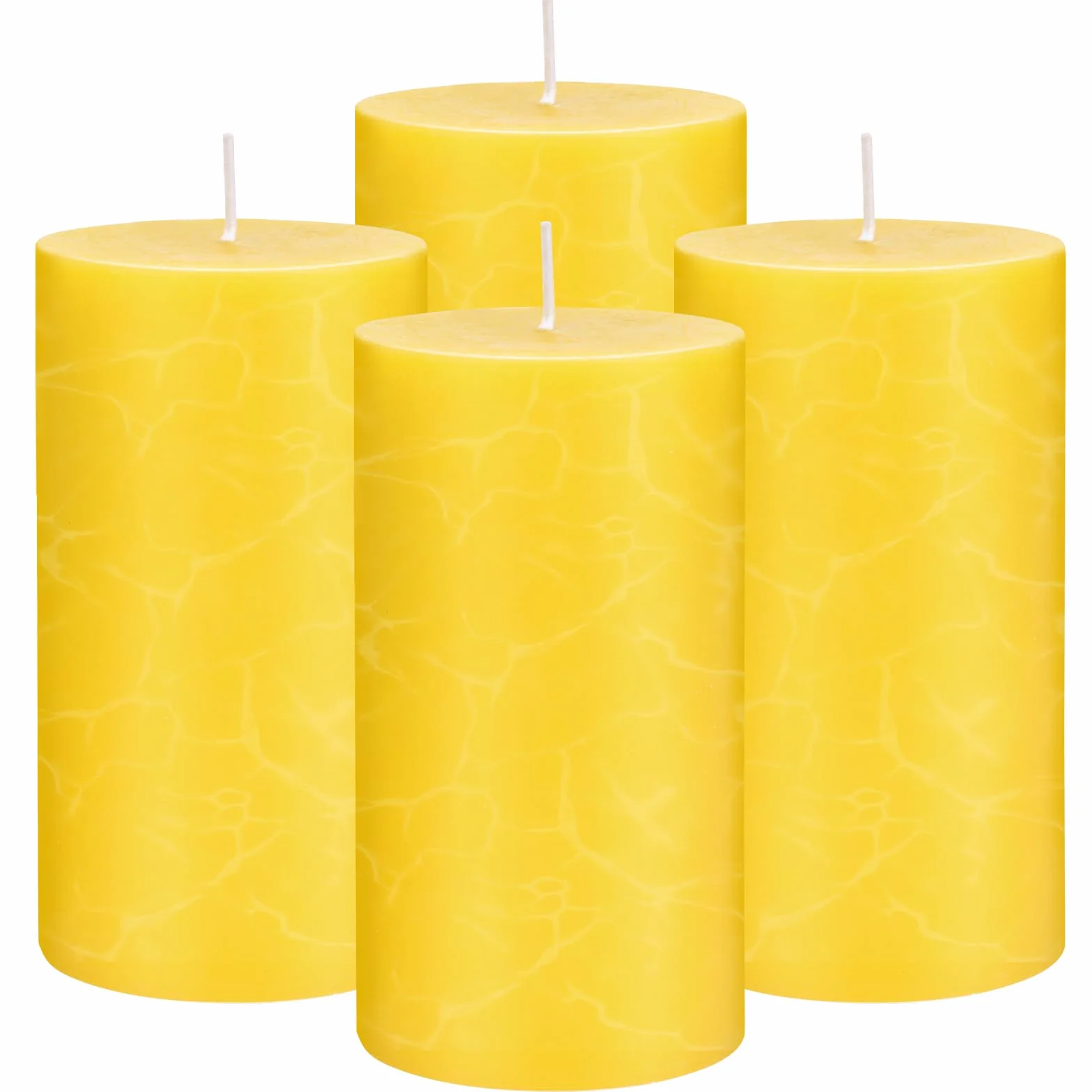 Velas de Citronela Grandes 50x100mm 120 Horas Aroma Fresco Sin Humo Sin Goteo