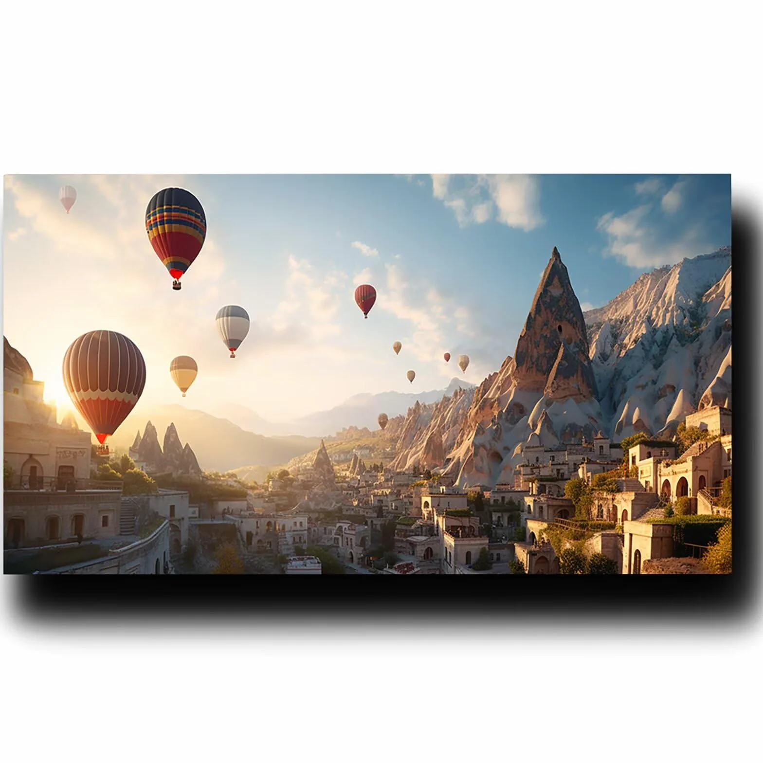 Pintar por Numeros Adultos Globo, Pintar por Numeros Niños Kit Manualidades Adultos Ciudad Cuadros para Pintar por Numeros Pintura Acrílico, Cuadros Decorativos Regalos Para Mujer 80X160cm 7w-6-1