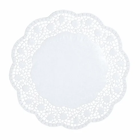 Blondas de pastel redondo Ø 30 cm blanco