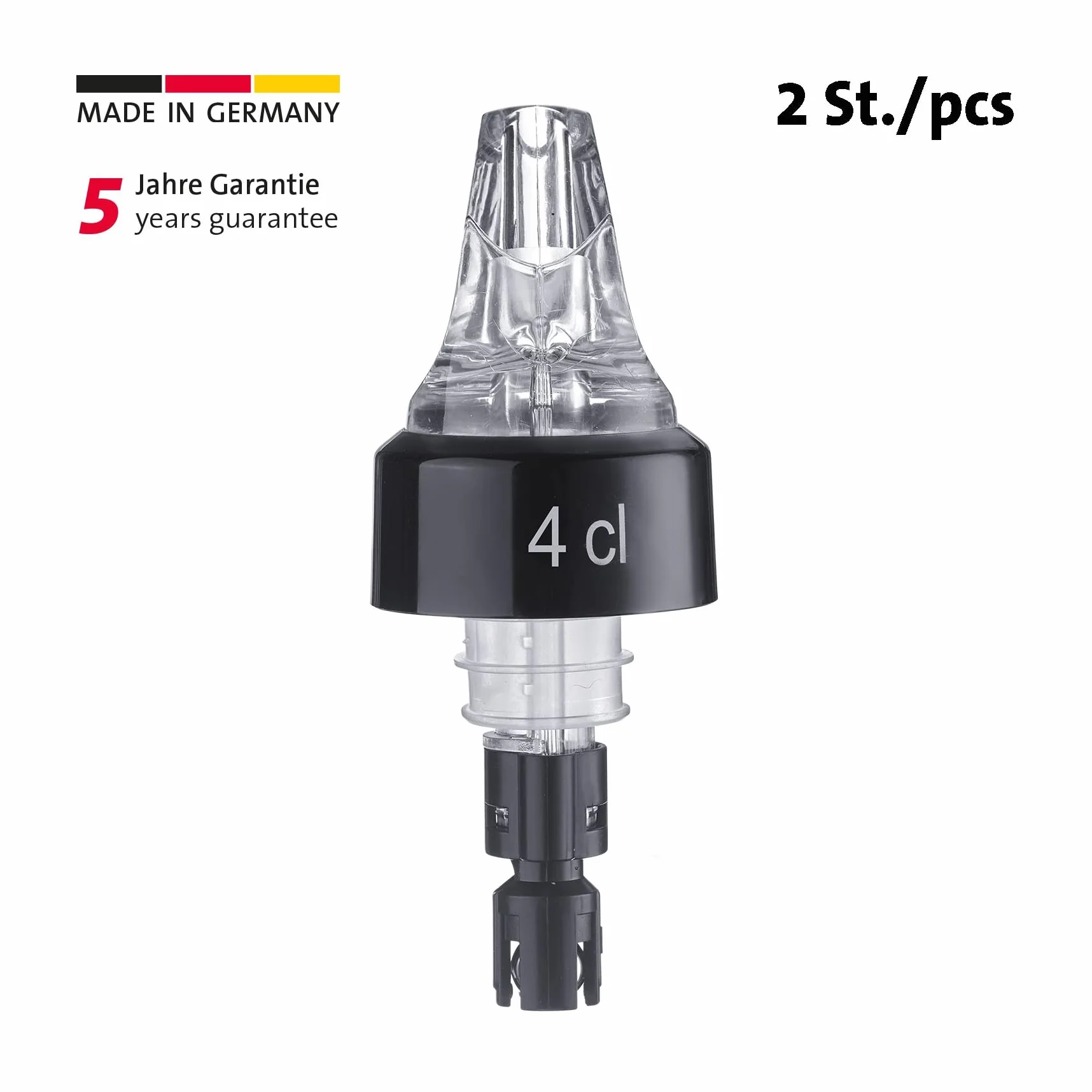 Westmark 2 Dosificadores Medidores Porcionador Auto-Pour 4 cl Plástico Transparente