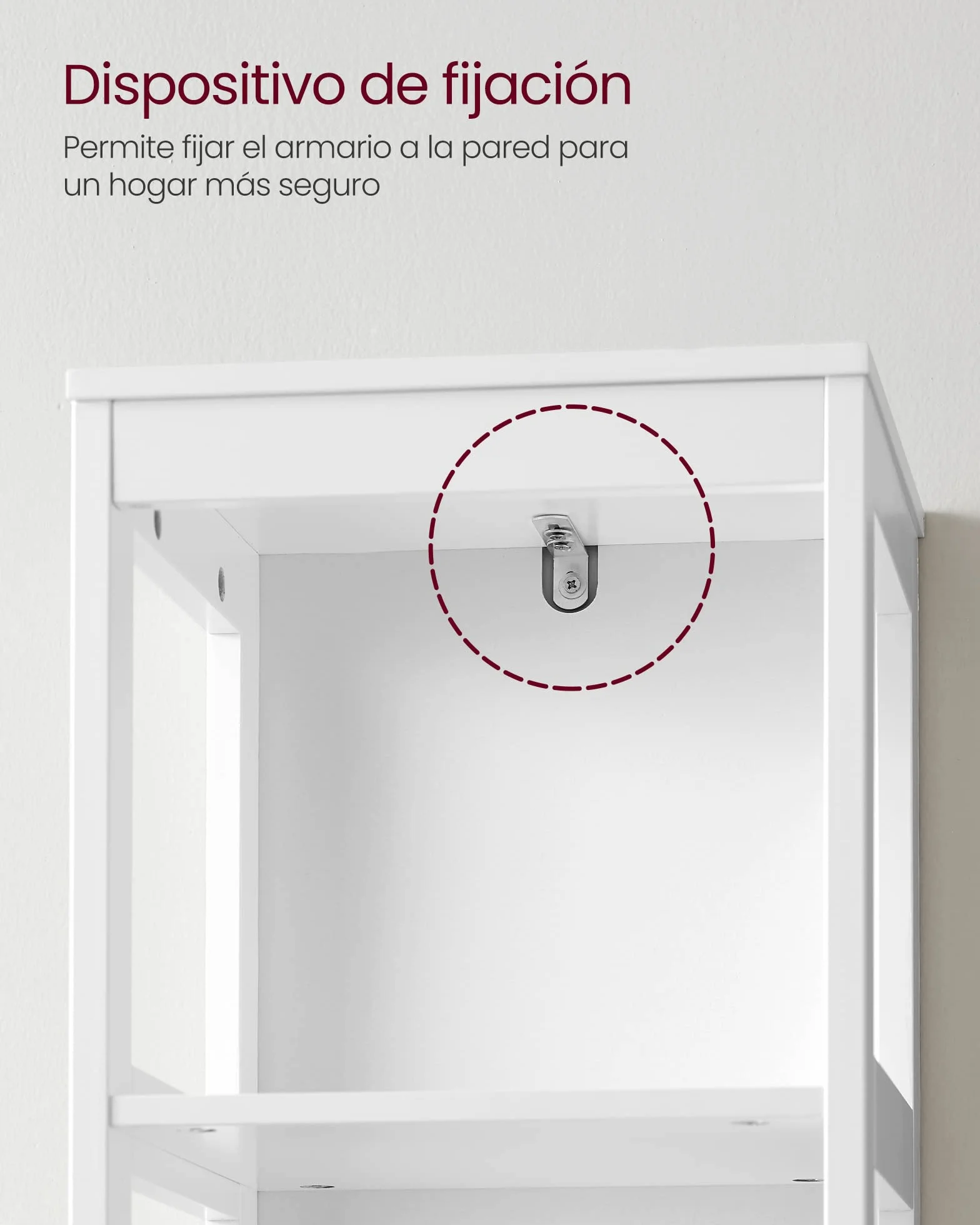 VASAGLE Mueble de Baño Armario Independiente Cómoda 2 Cajones 3 Compartimentos Blanco BBC66WT
