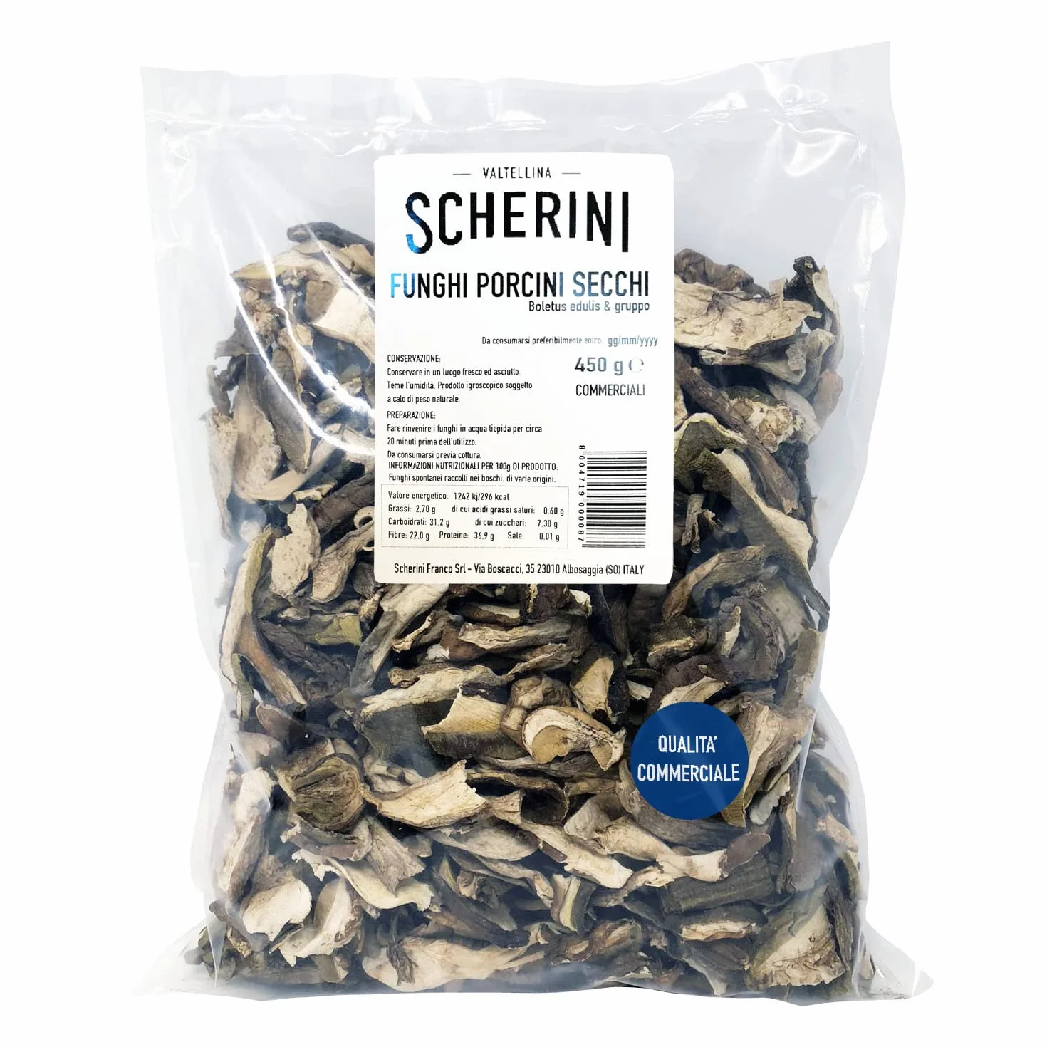 Scherini Valtellina Setas Boletos deshidratados 450g