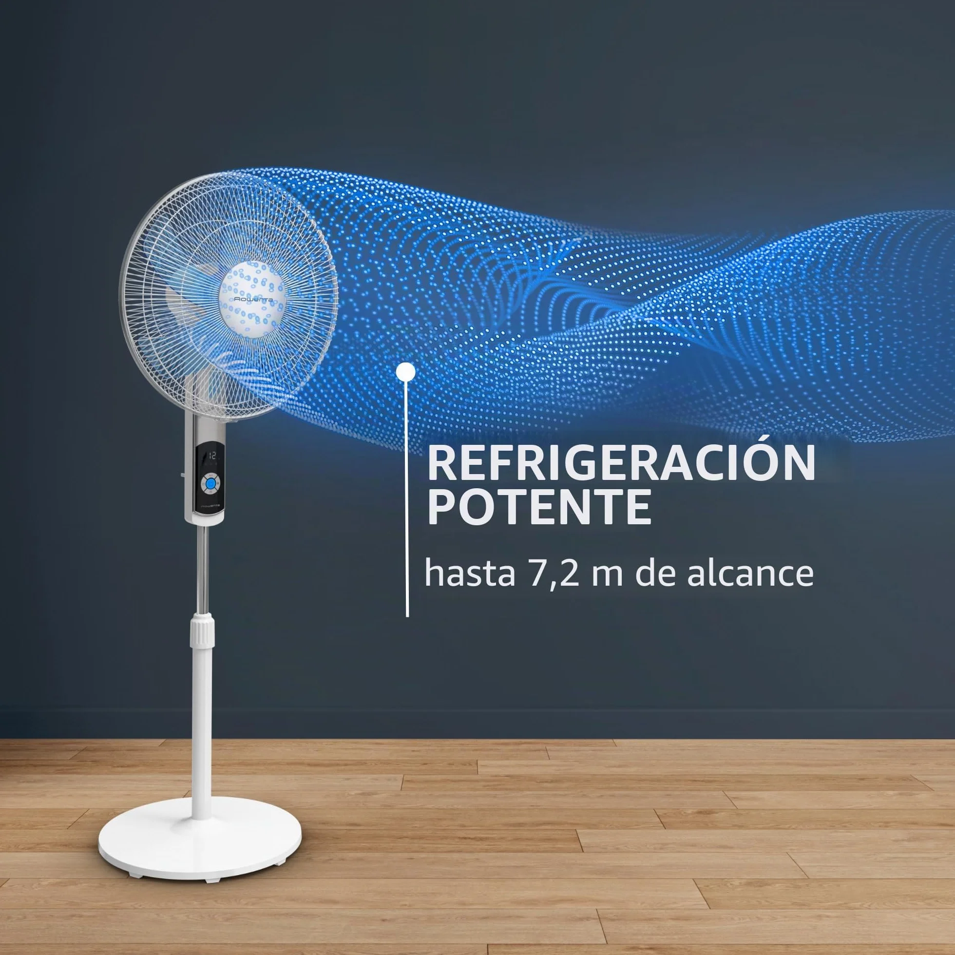 Rowenta Turbo Silence VU5650 Ventilador de pie 35 dB 12 velocidades blanco