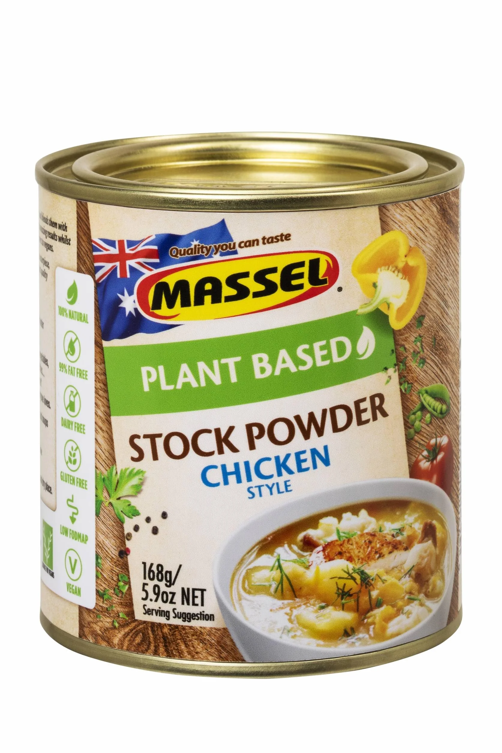 Massel Caldo de Pollo en Polvo Sin MSG Sin Gluten 168 g
