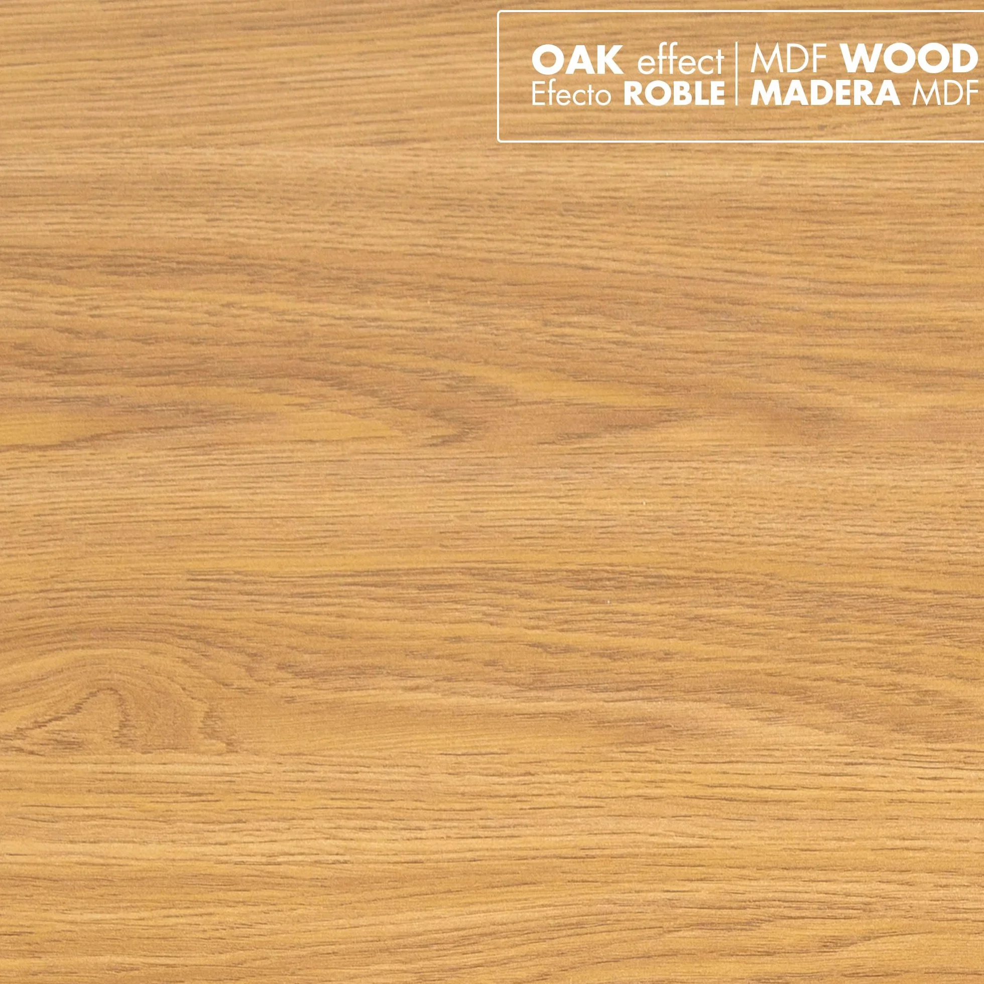 AKTIVE MAX Home Estante de Pared, 100 cm, Peso máximo 5 kg, Flotante, con balda Efecto Madera Roble Natural, Soportes Invisibles, para salón, Dormitorio, Oficina (18491)