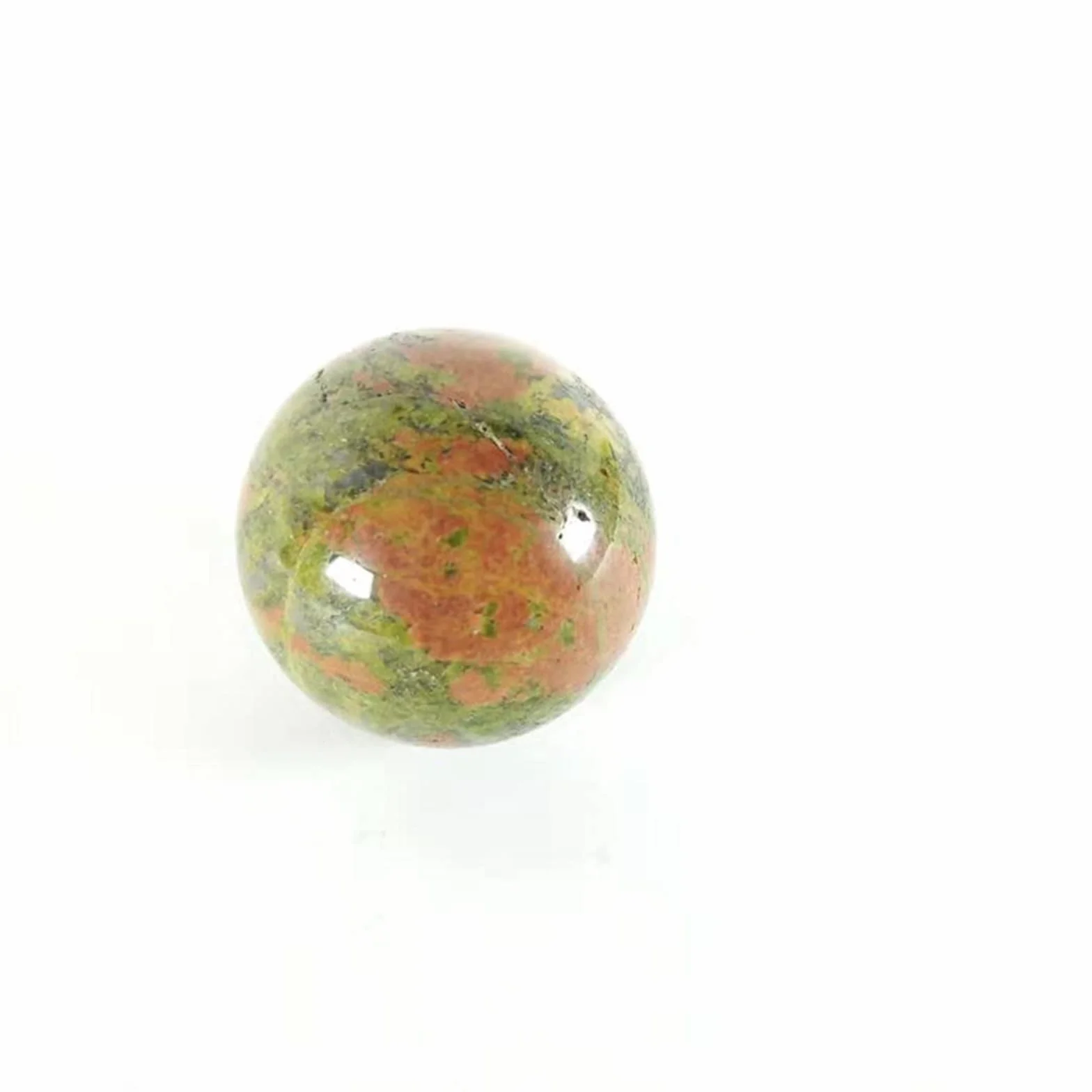 Cristal Natural en Bruto 1 Pieza Piedra de epidota Natural Roca rubí Cuarzo esferas Bola 30mm-45mm decoración del hogar Cristal ERTEYIN (Color : 1pc 35mm)