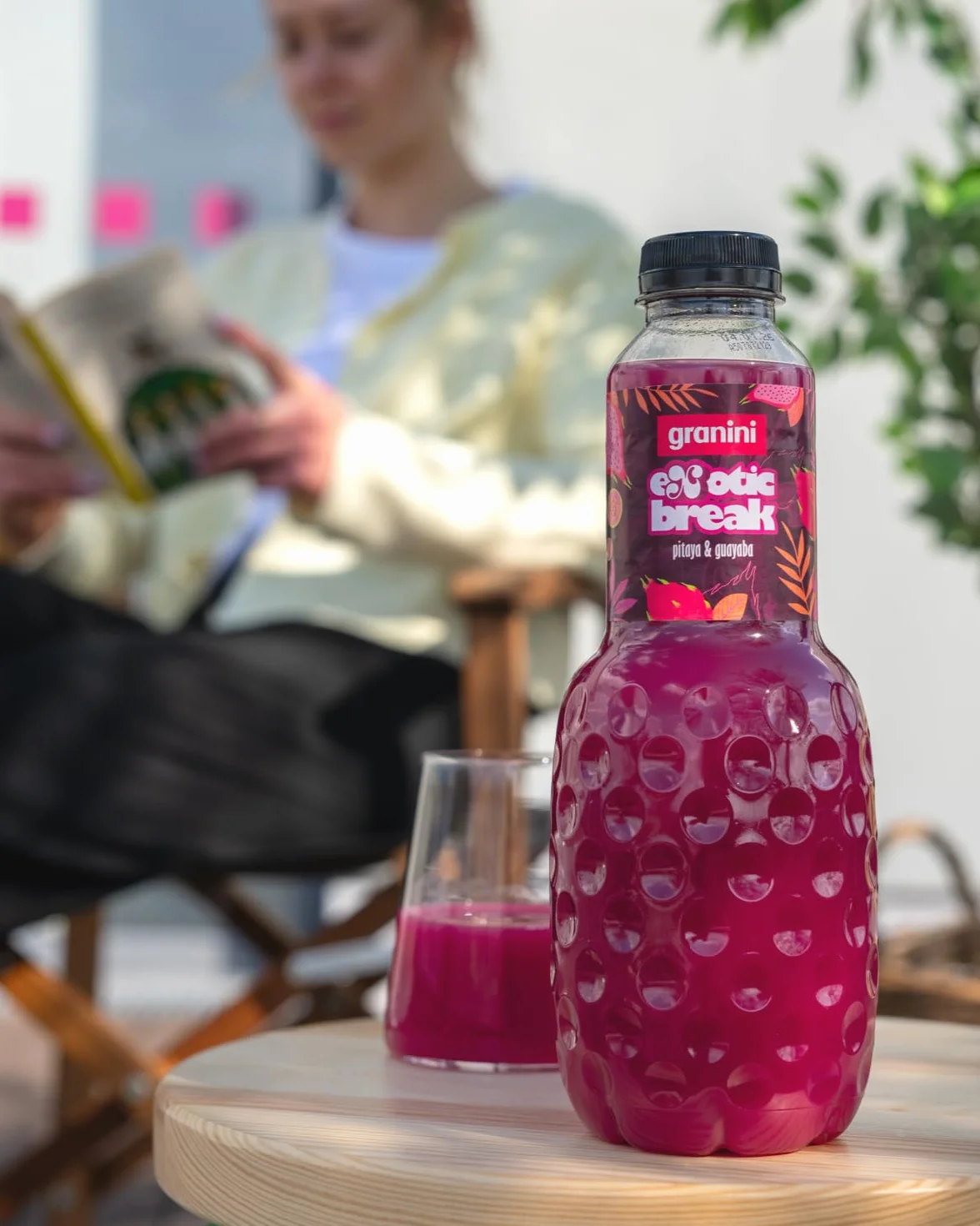Granini Exotic Break Bebida de Pitaya y Guayaba con Zumo de Remolacha 1L