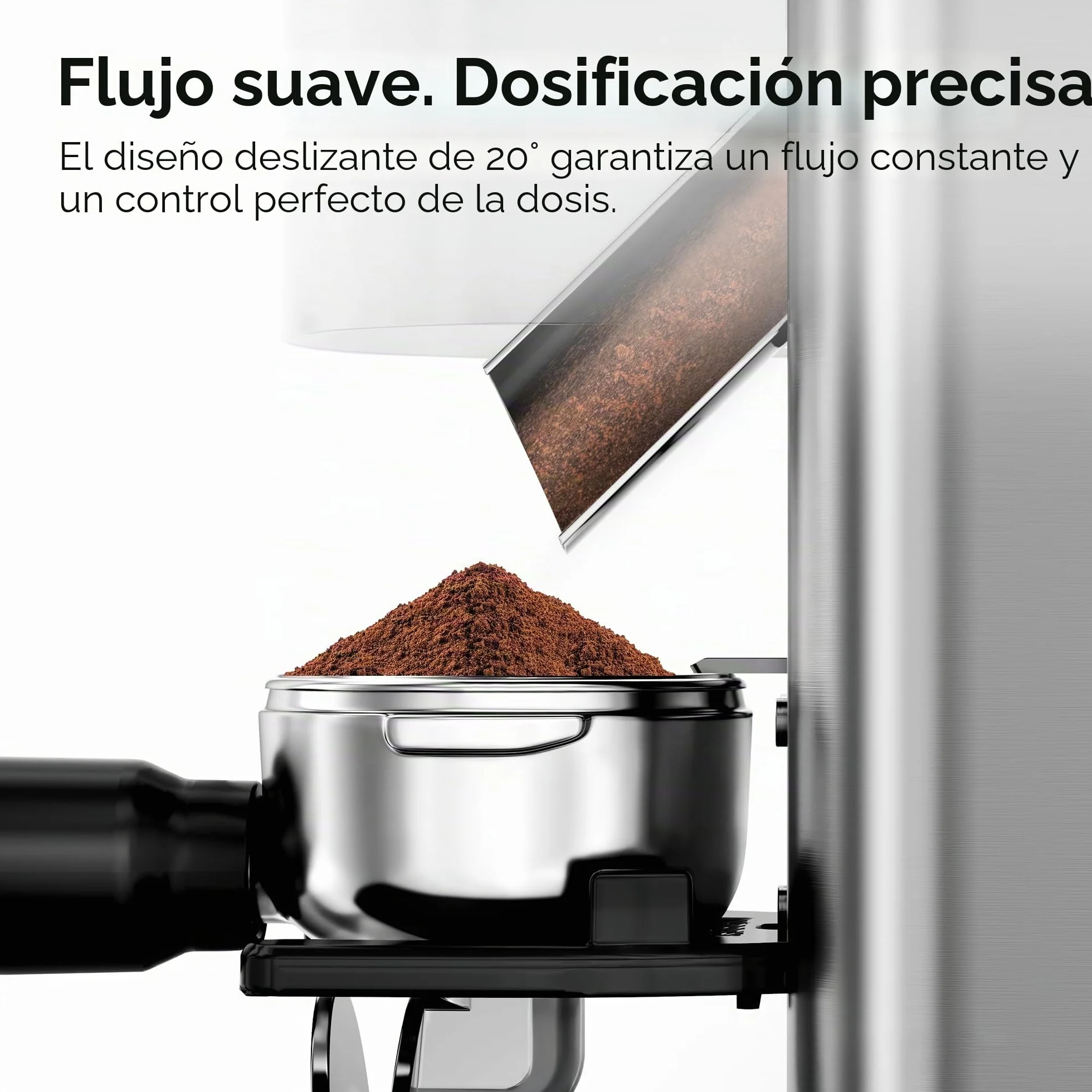 Molinillo de café eléctrico HIBREW G7-48 ajustes precisos para espresso/filtro/café, control de porciones y antiestático, molinillo cónico para café recién molido