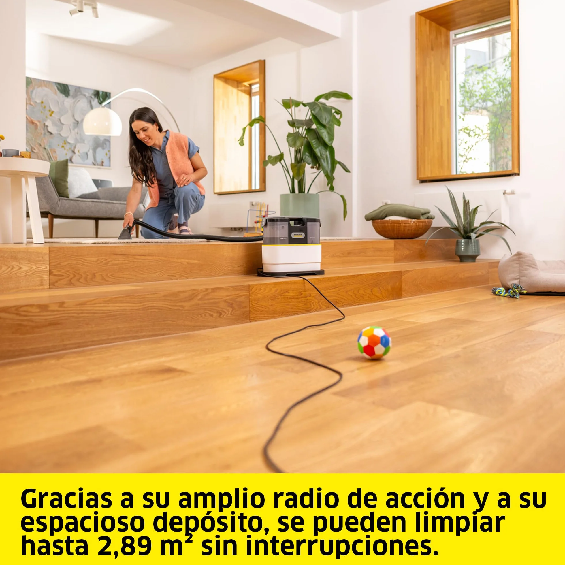 Kärcher lava-aspiradora SE 2 Spot Care, potencia: 450 W, depósito de agua limpia: 1,5 l, superficie: 2,89 m², peso: 4,2 kg, boquilla para tapicerías, boquilla para manchas, limpiador RM 519