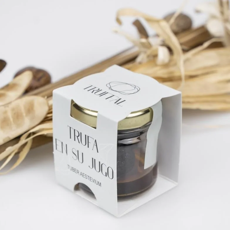 Trufa Negra de Verano en su Jugo Tuber Aestivum Trufas Frescas Ingrediente Gourmet 15 g