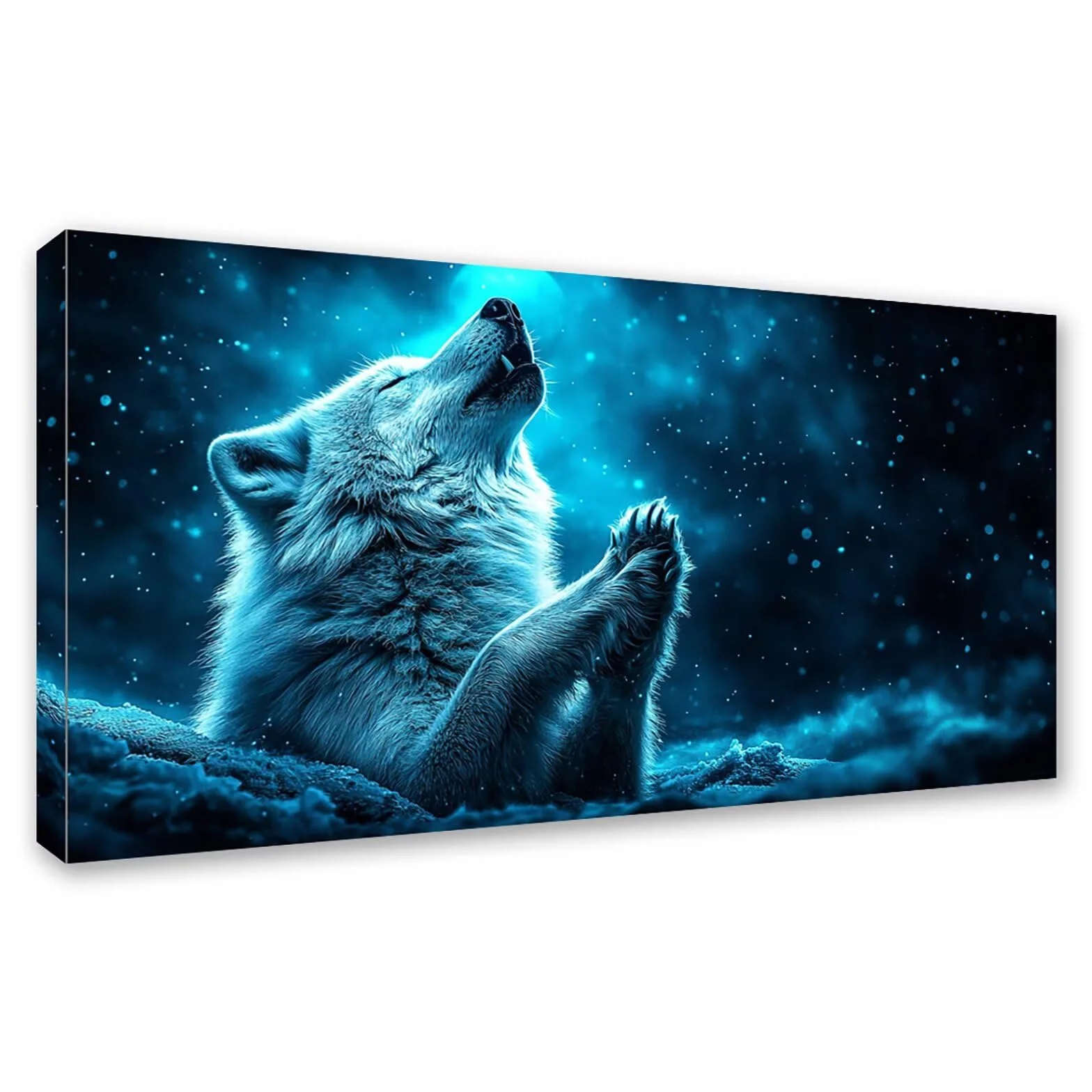 Diamond Painting Grande 120x60cm Lobo Diamond Painting Adultos, DIY Animal Pintura de Diamante Manualidades Adultos, 5D Cuadrado Rhinestone Bordado Punto de Cruz para Home Decoration Regalo 0J-415