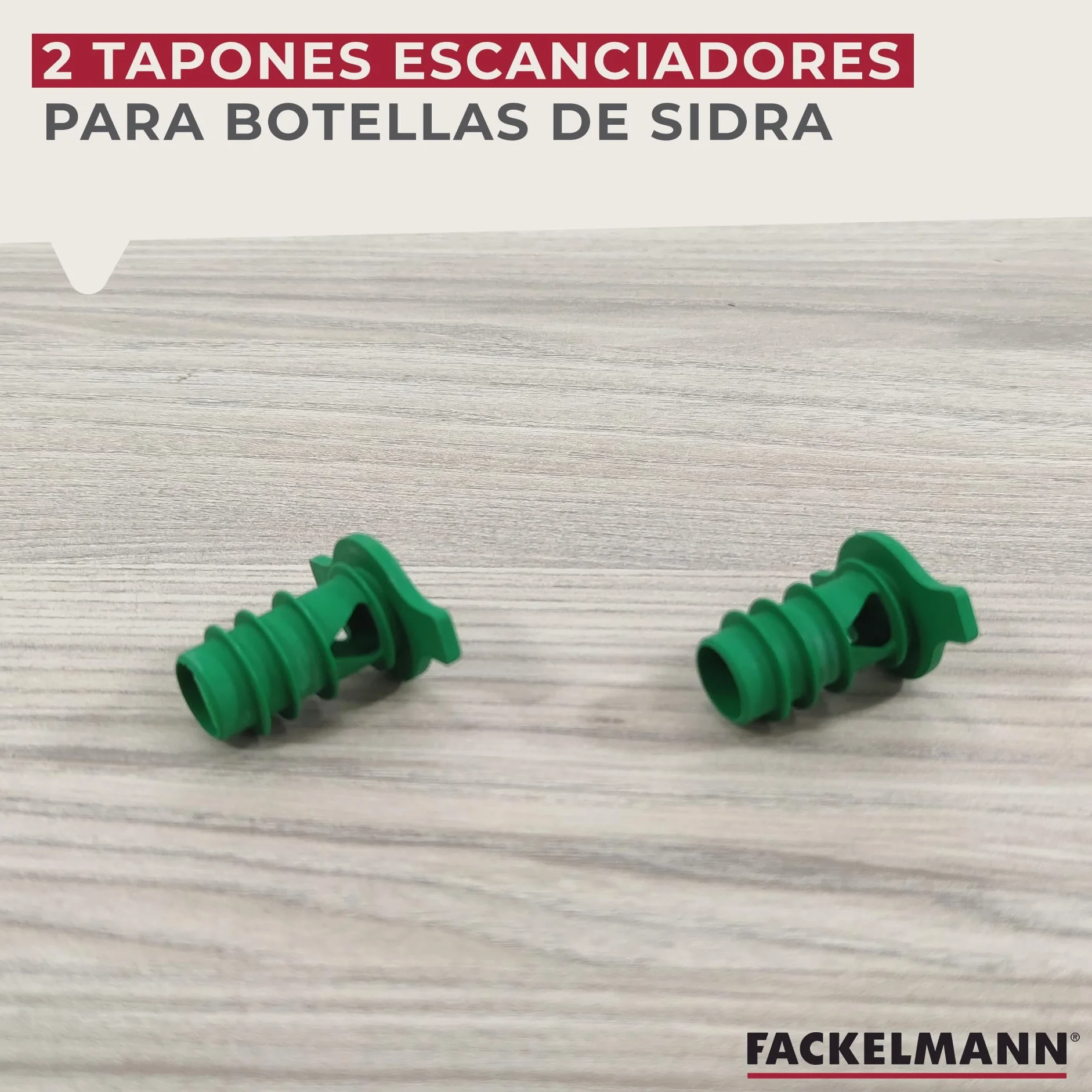 Fackelmann Escanciador de Sidra Set 2 uds. 40x45mm Polipropileno Verde