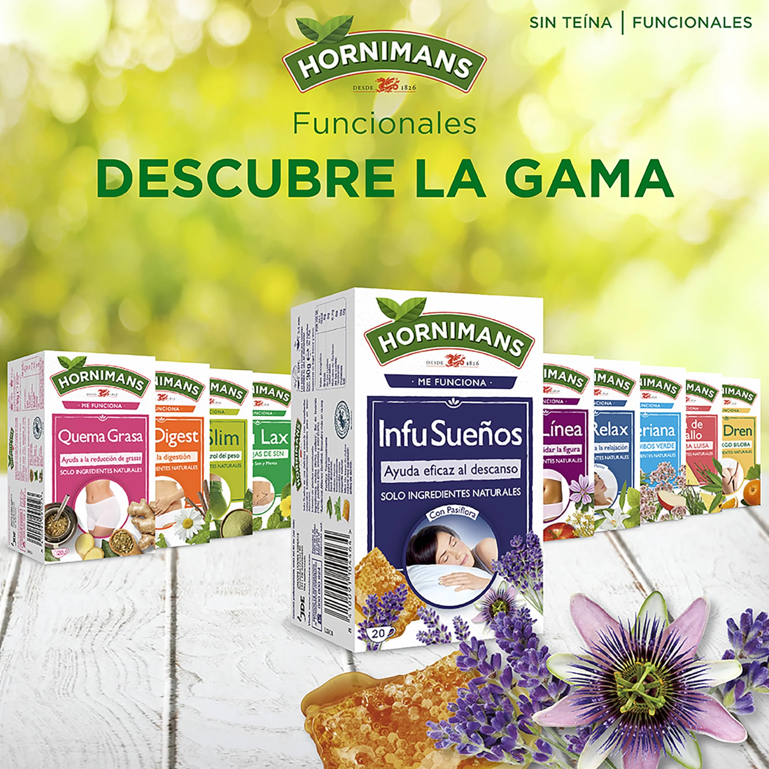 Hornimans Infu Sueños Infusión con Pasiflora 100% Natural 20 bolsitas Sin Teína