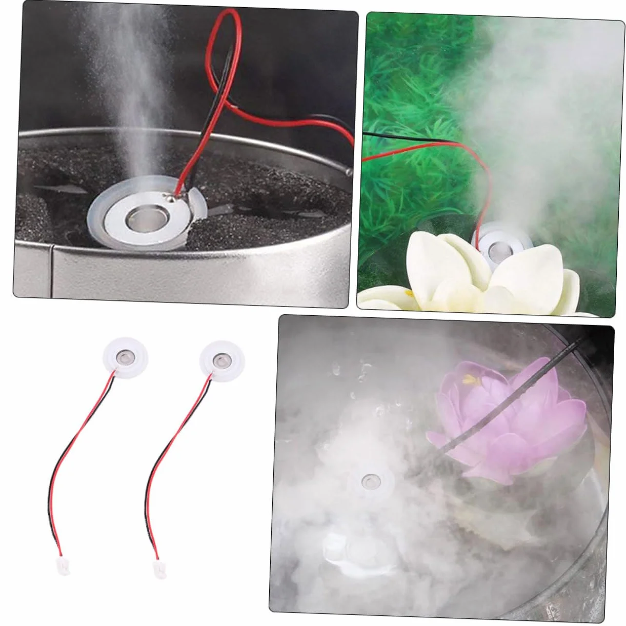 6 Piezas Tableta Atomizadora Fuente Kit De Reparación De Discos De Repuesto Humidificador Disco Generador De Niebla Ultrasónica Cerámica Máquina De Aromaterapia