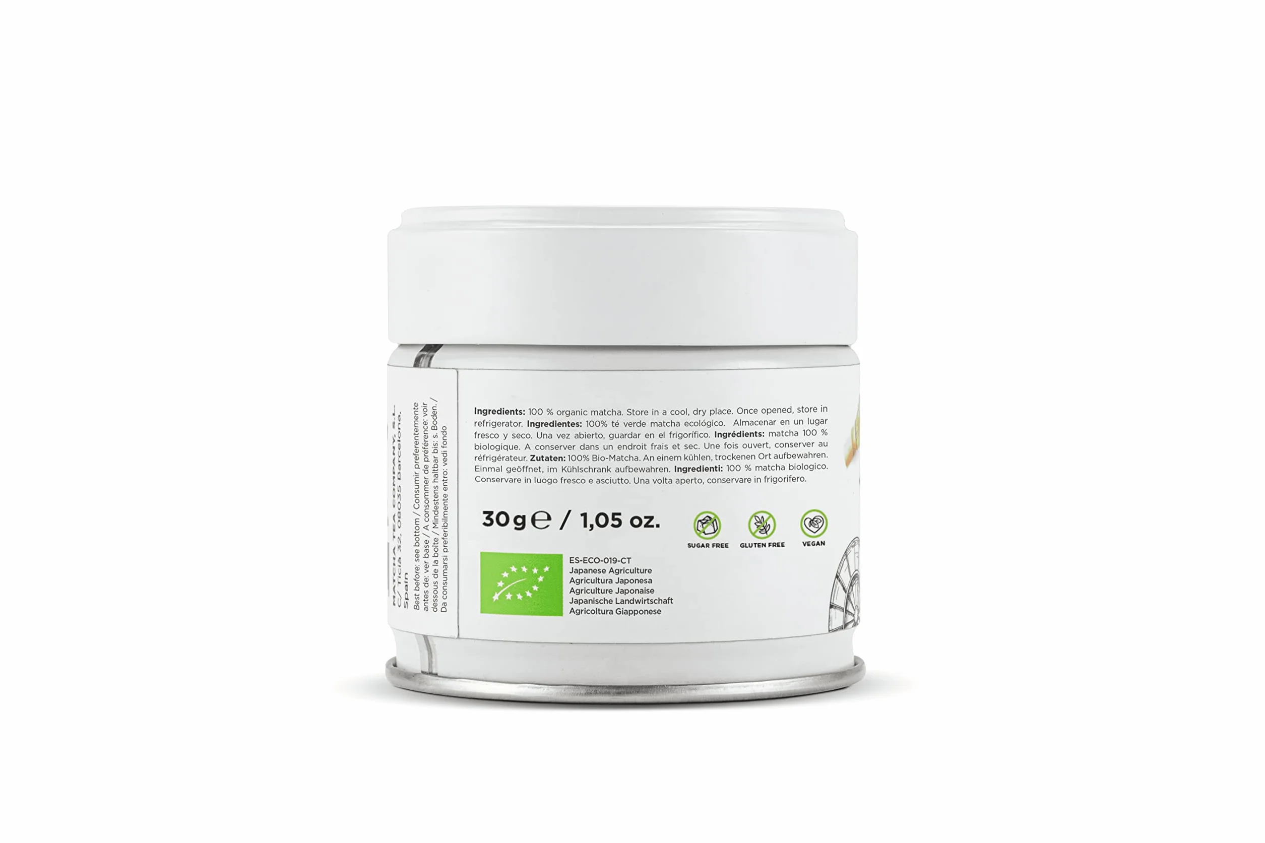 Matcha & CO Té Matcha Original Grado Ceremonial 100% Ecológico Natural Polvo Orgánico Japón 30 g