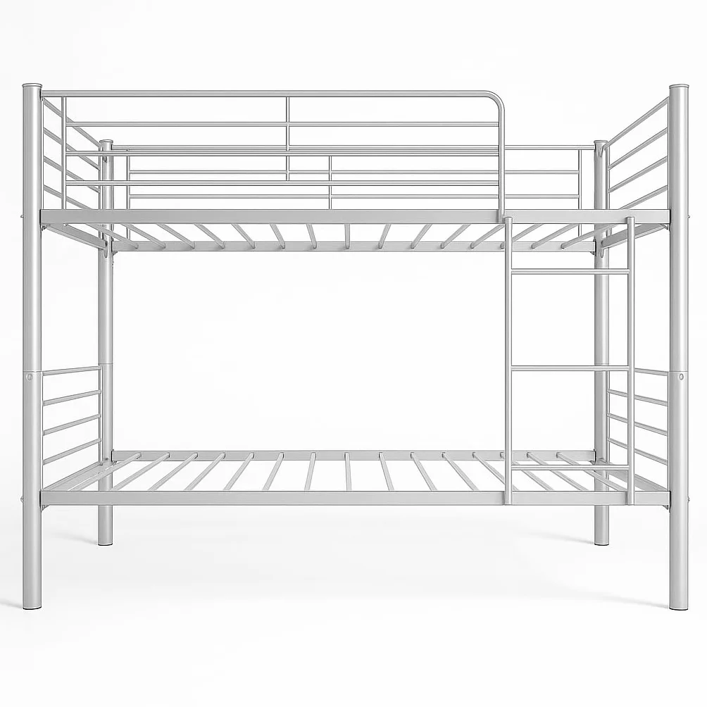 Literas Juveniles 90x190 Estructura Metal Escalera Doble Modelo Alberto