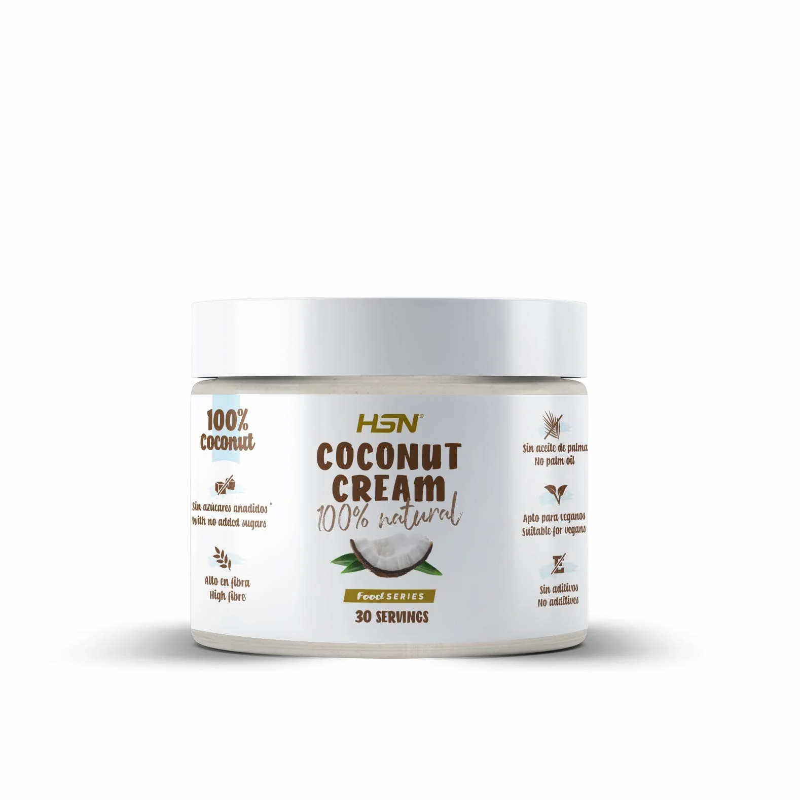 Crema de Coco 100% Natural 500 Gramos HSN Vegano Sin Lactosa