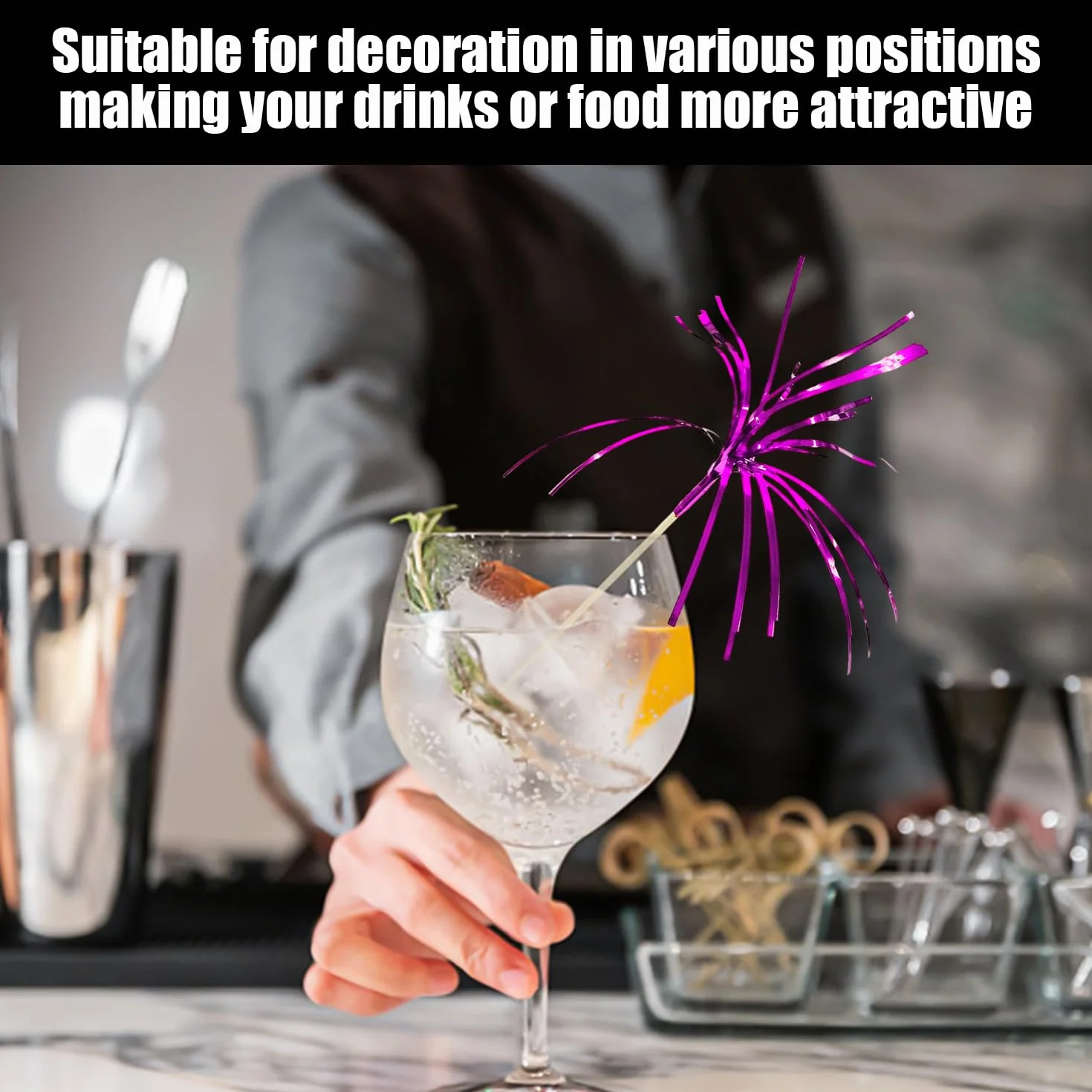 Palos de Paraguas de Cóctel 150 Piezas, Decoración de Pasteles y Bebidas