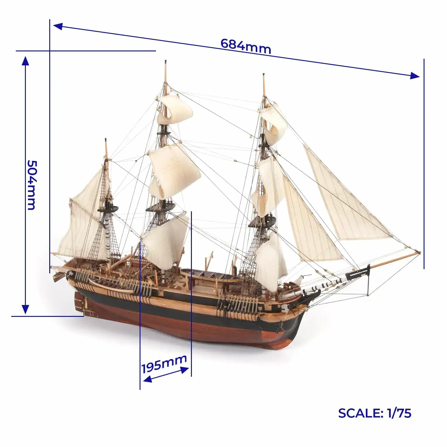 Occre Barco de Madera HMS EREBUS 1/75