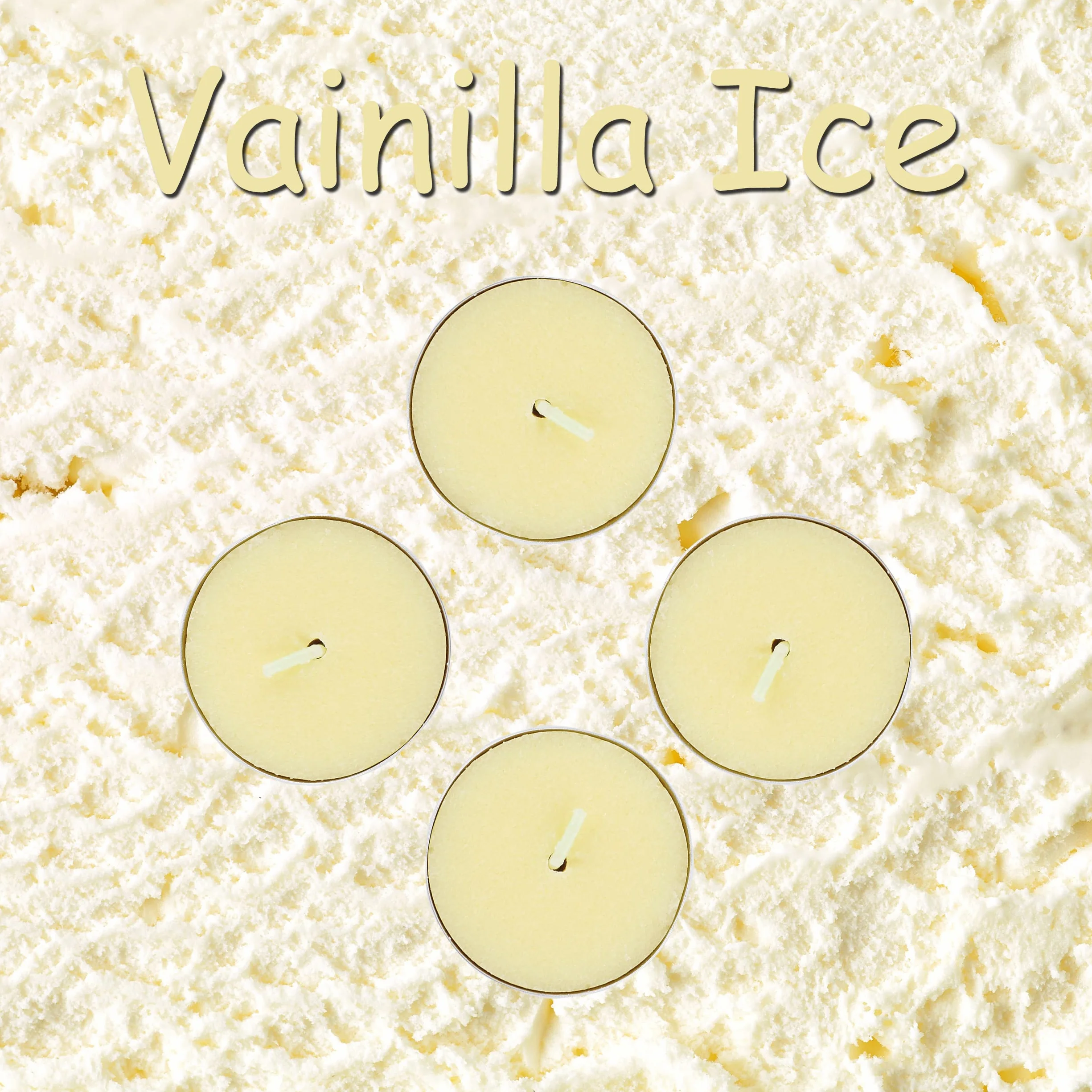 Velas de Té Perfumadas Pack de 40, 4.5 Horas, Vainilla para Aromaterapia y Decoración