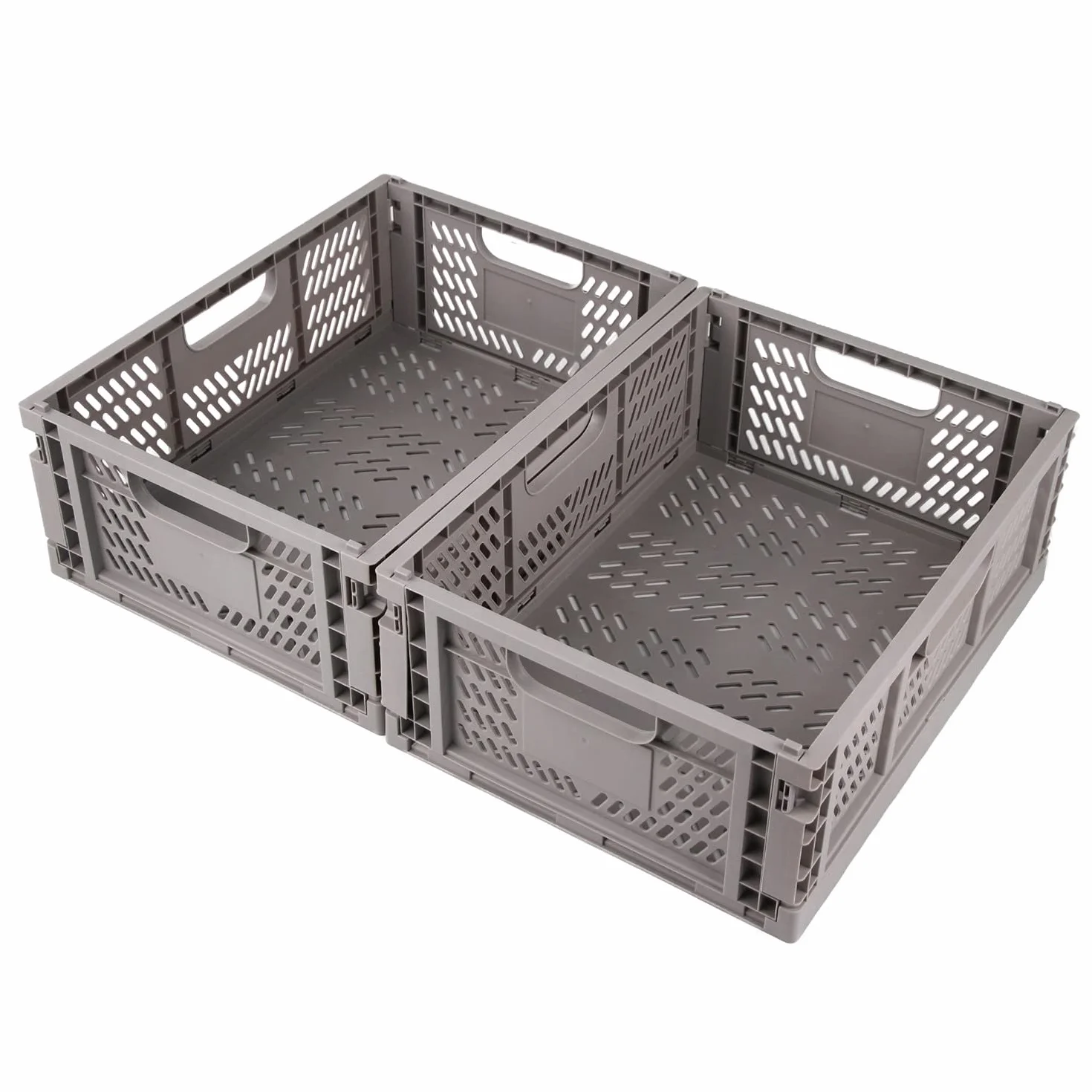 Spesh 2 Piezas Cajas de Almacenaje Plegables Mini Cajas de Almacenaje Cestas de Almacenaje Apilables Cajas de PláStico Plegables para Escritorio,Estantería,Cajón