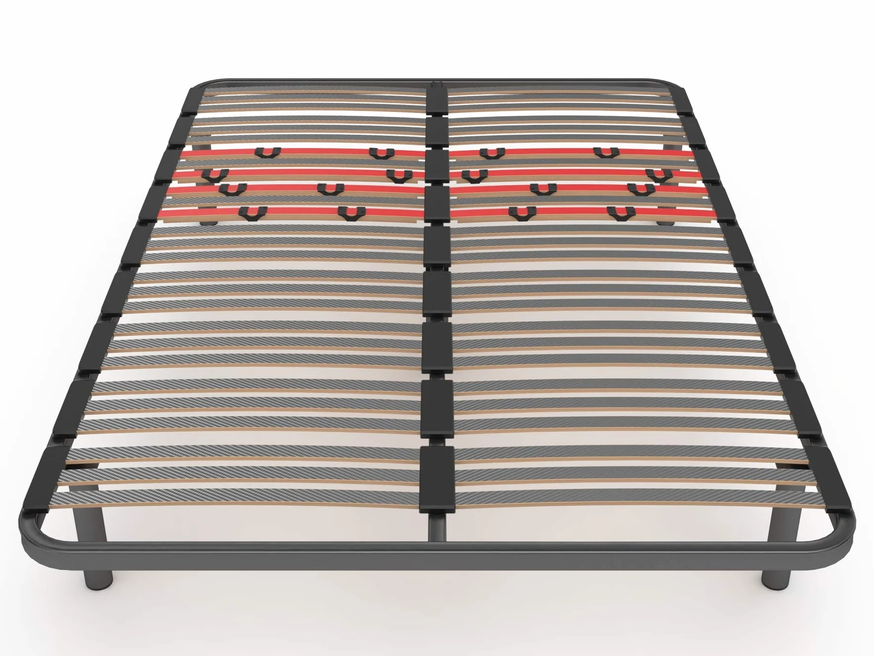 Somier Multiláminas con Patas Regulador 135 x 190 x 5 cm Base de Cama Adaptable