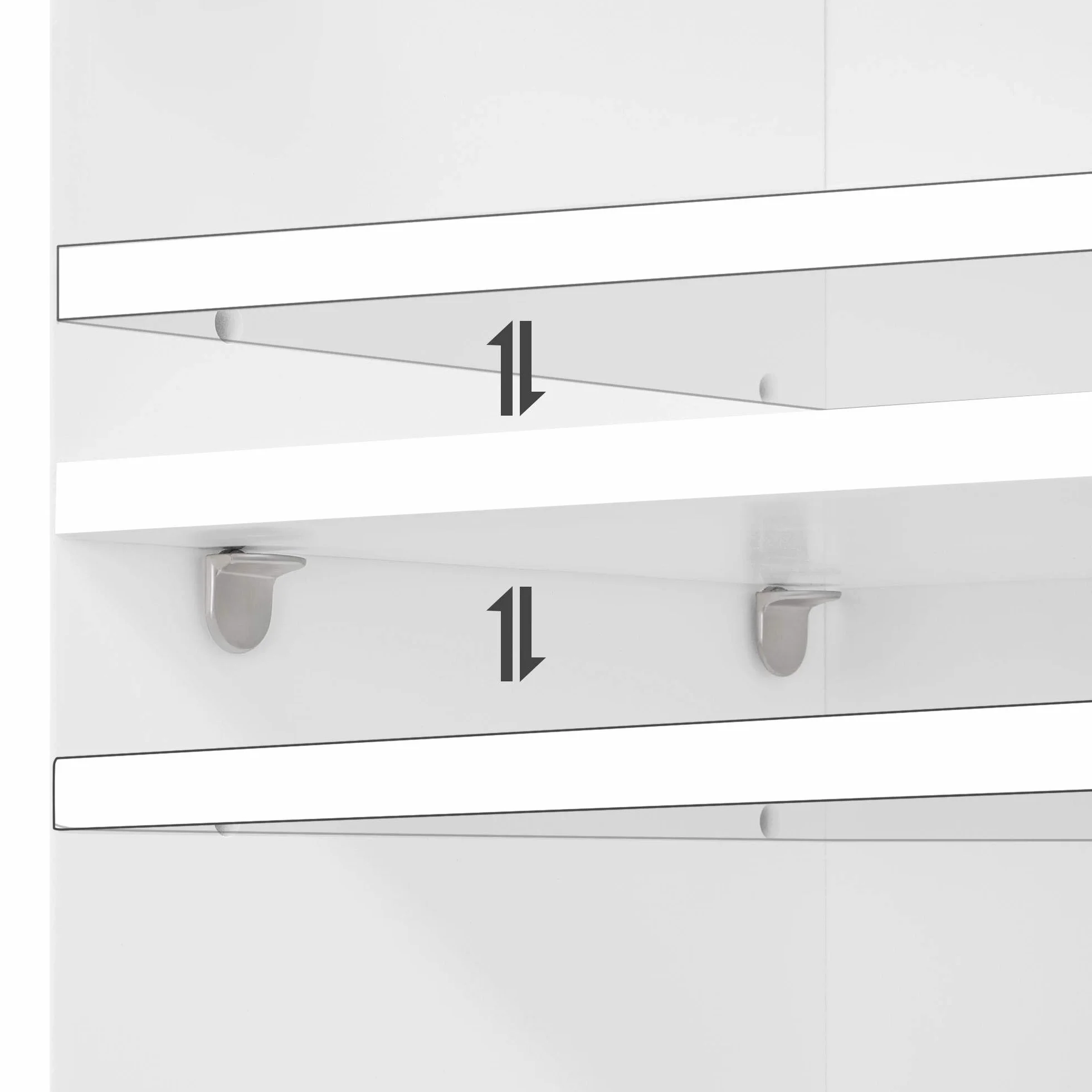 Yaheetech Armario Baño Pared Tres Niveles 35x21x55cm Blanco