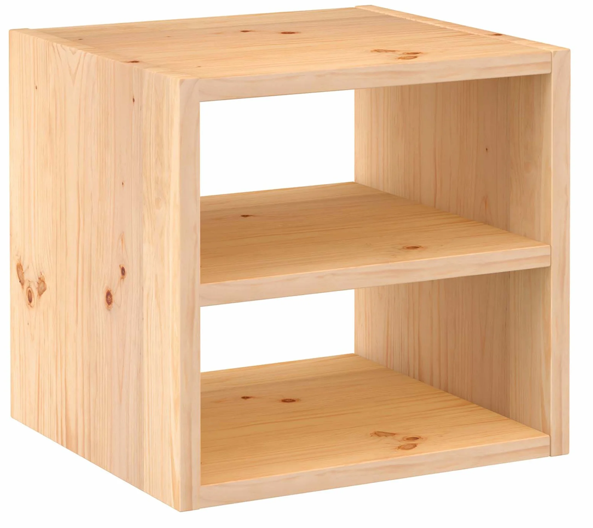 Astigarraga Kit Line Estantería Modular Dinamic 1 Cubo con Balda, Madera de Pino 36,2x36,2x33 cm