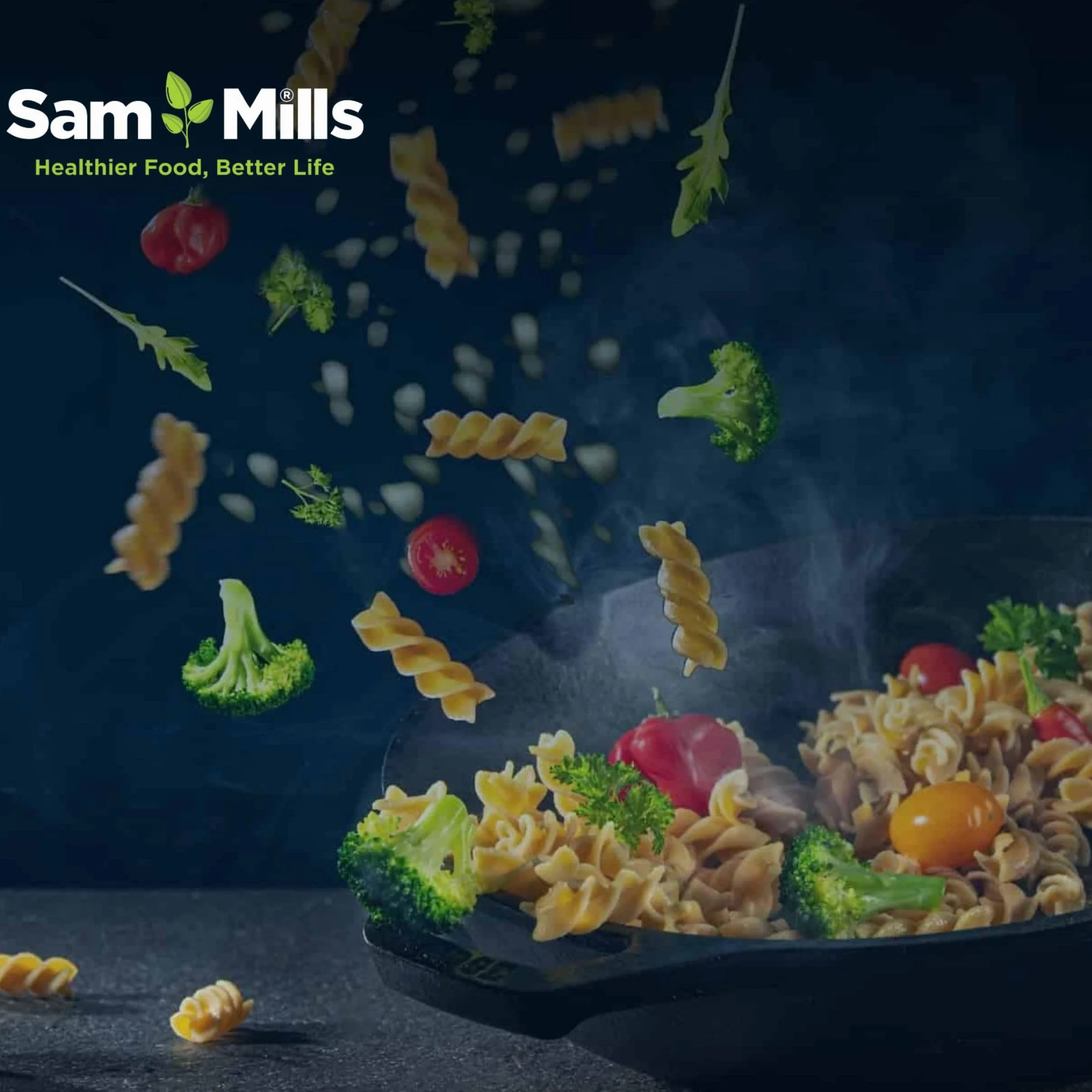 Sam Mills Fussilli de Garbanzo y Guisante Amarillo 250 g Pasta de Legumbres Sin Gluten
