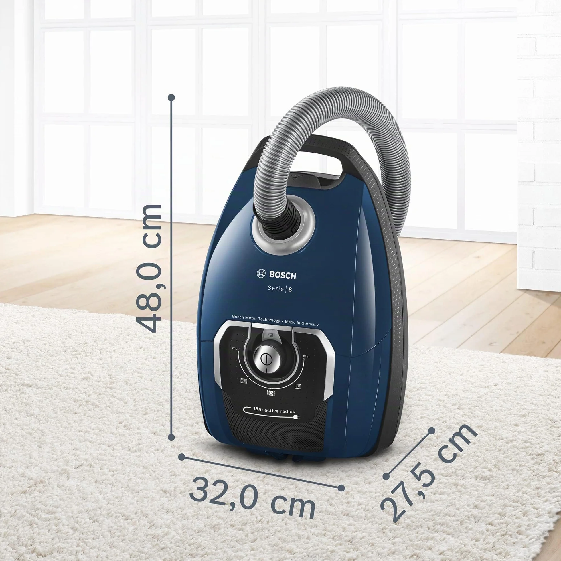 Bosch Serie 8 Aspiradora con Bolsa, Azul