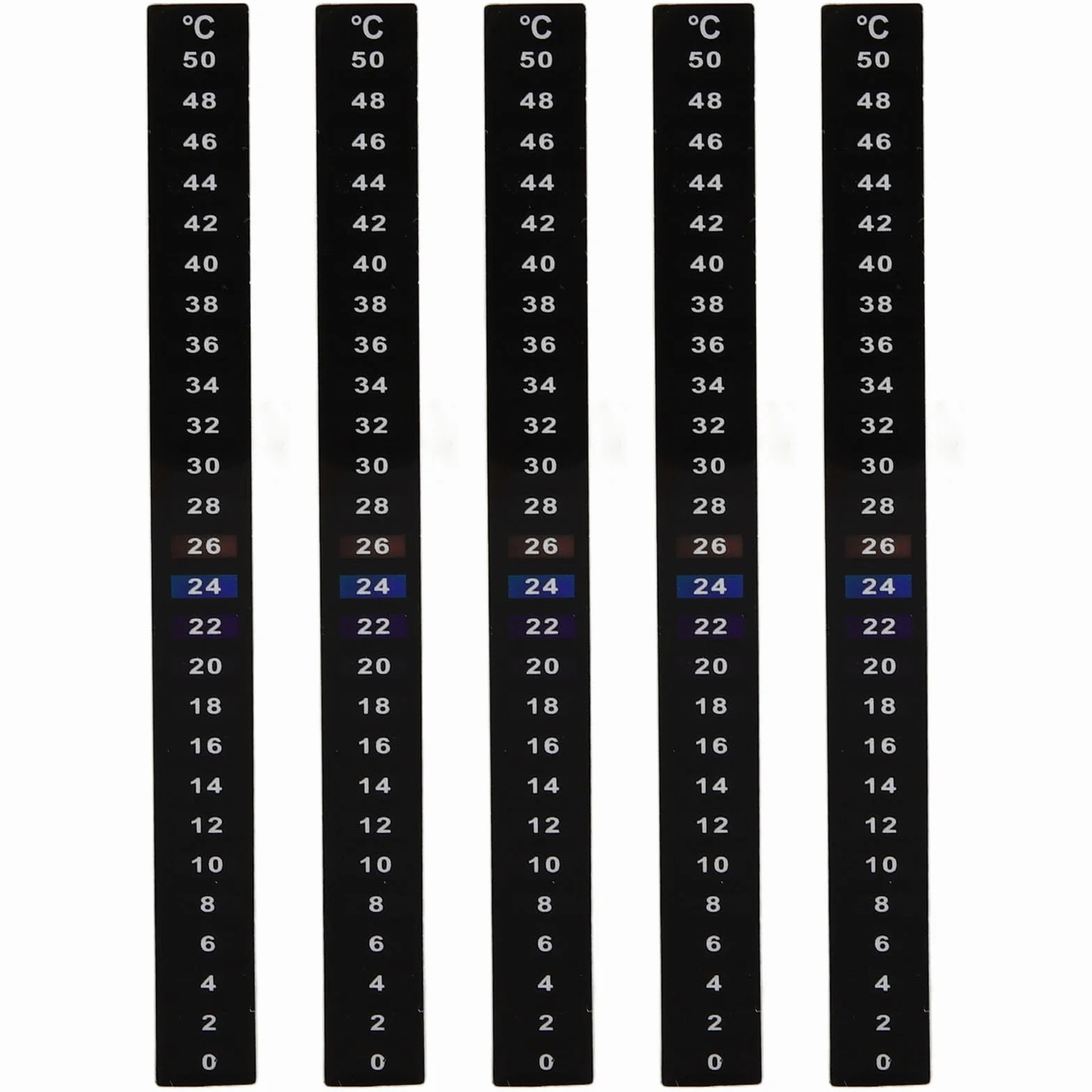 Pegatinas Termómetro Adhesivas para Fermentación de 5 Unidades Rango 4-50°C Compatibles Frascos Mason para Elaboración Casera de Cerveza y Vino