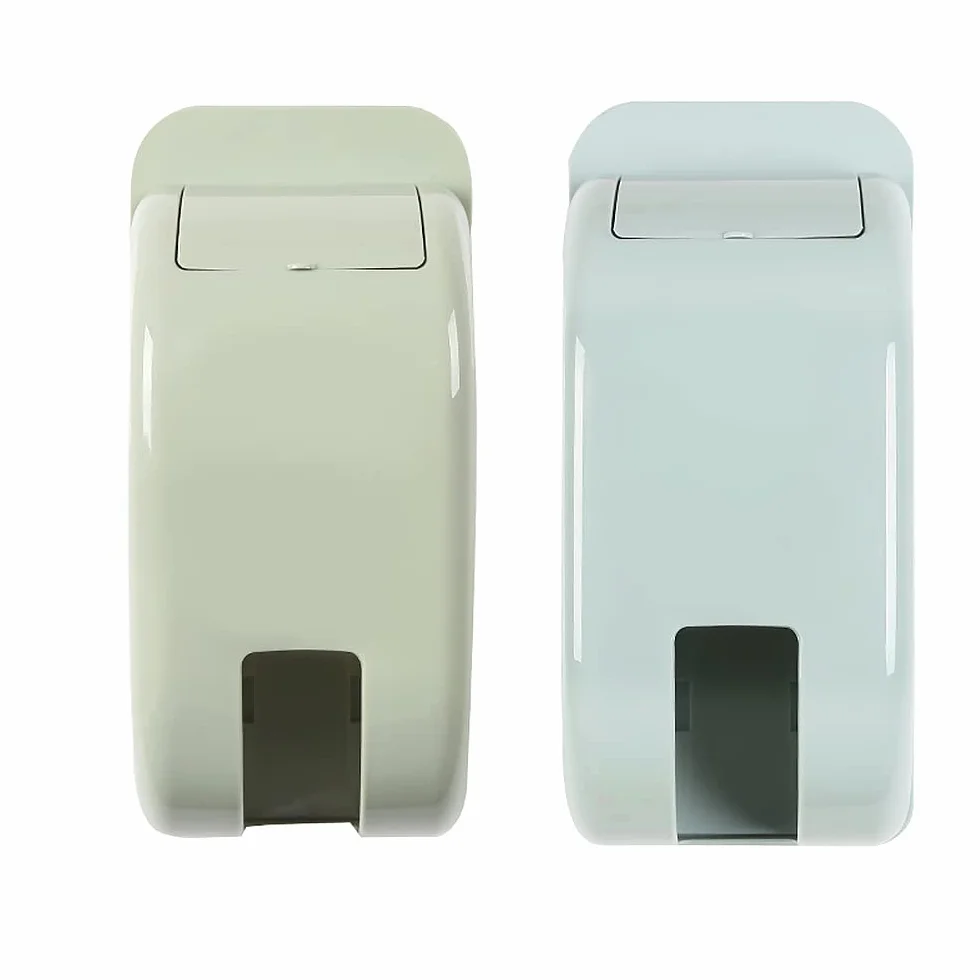 Soporte de bolsa de plástico, soporte de pared autoadhesivo para bolsa de transporte, dispensador de basura, contenedor de basura, dispensador de bolsas de basura para cocina, hogar, baño (azul+verde)
