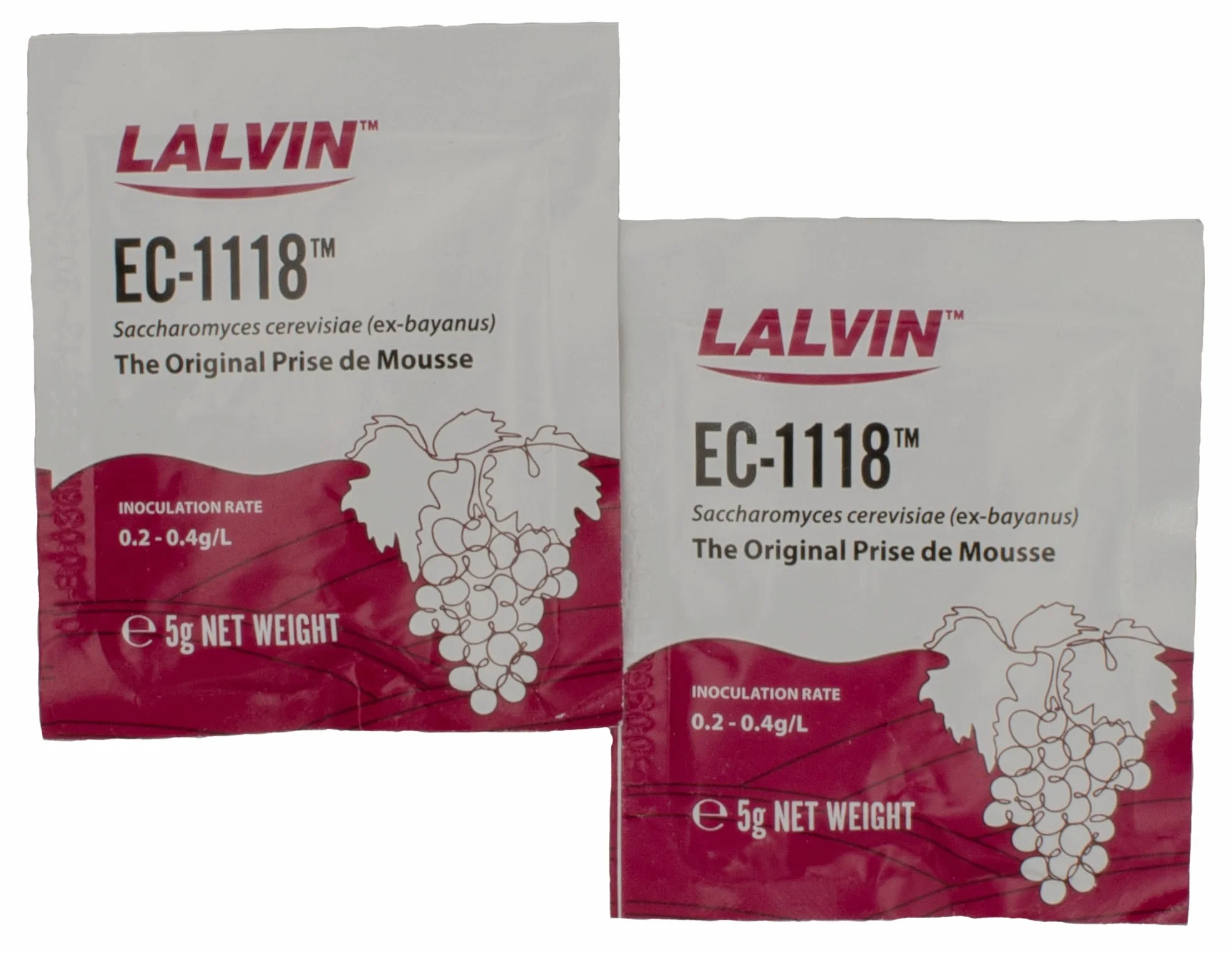 Lalvin EC1118 levadura seca 5 g para vino blanco, rosado y frutas