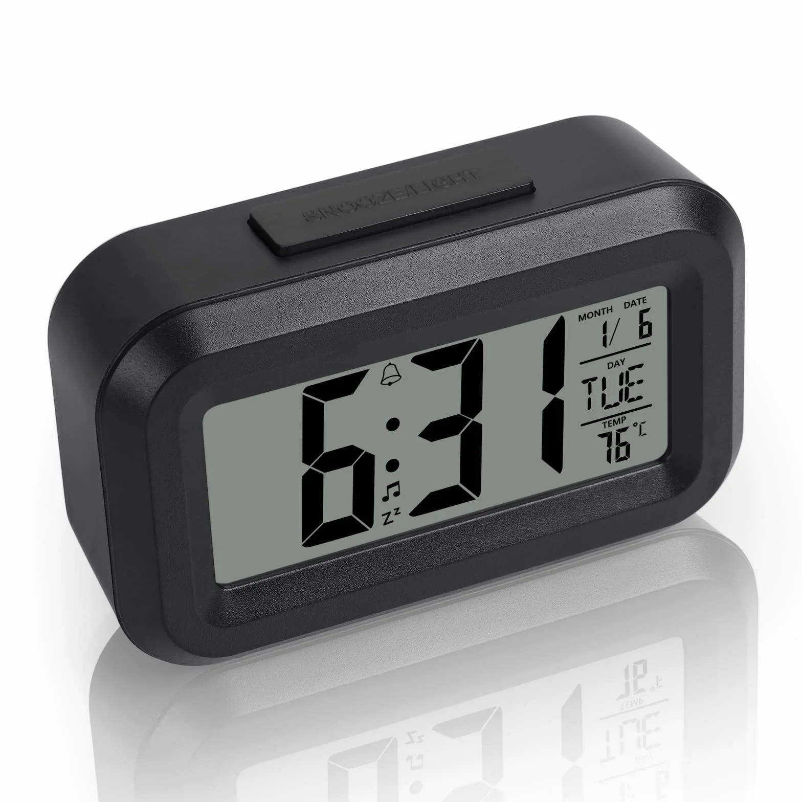 Vicloon Reloj Inteligente de Cabecera, Despertador Digital 12/24H con Retroiluminación LCD