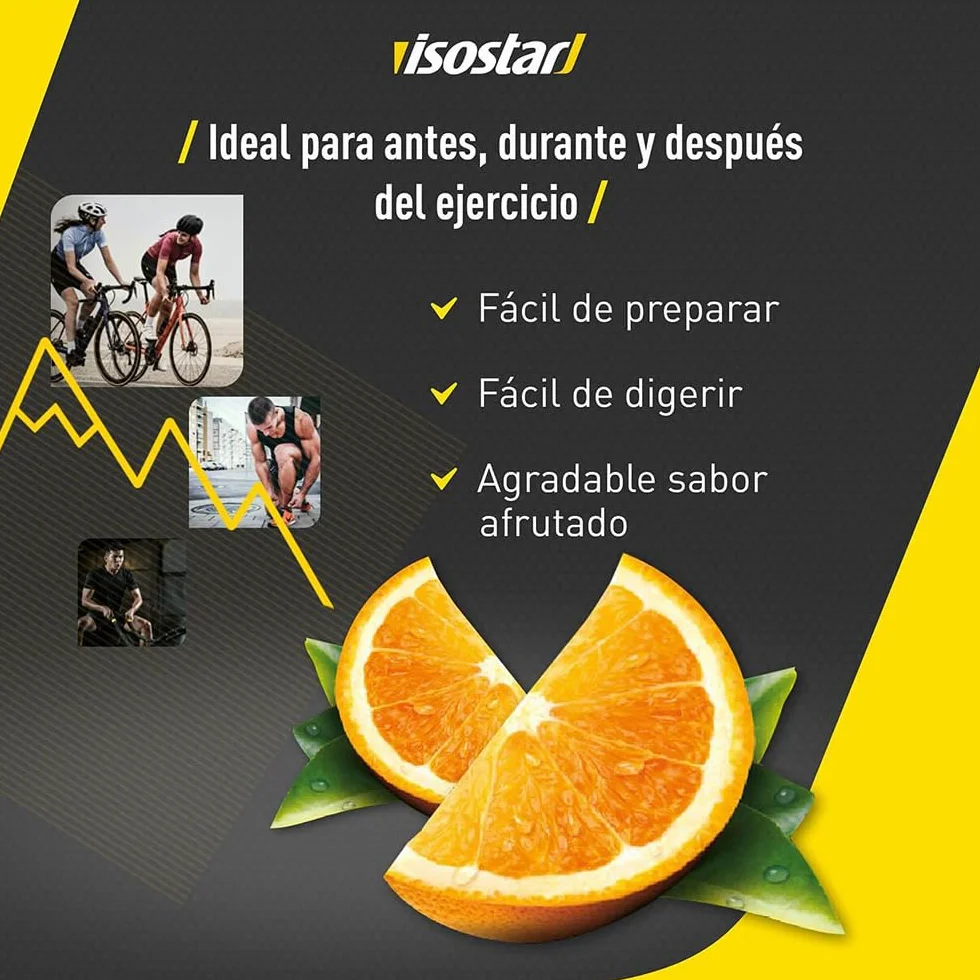ISOSTAR SABOR NARANJA Hydrate & Perform Powertabs Isotónico 120 g