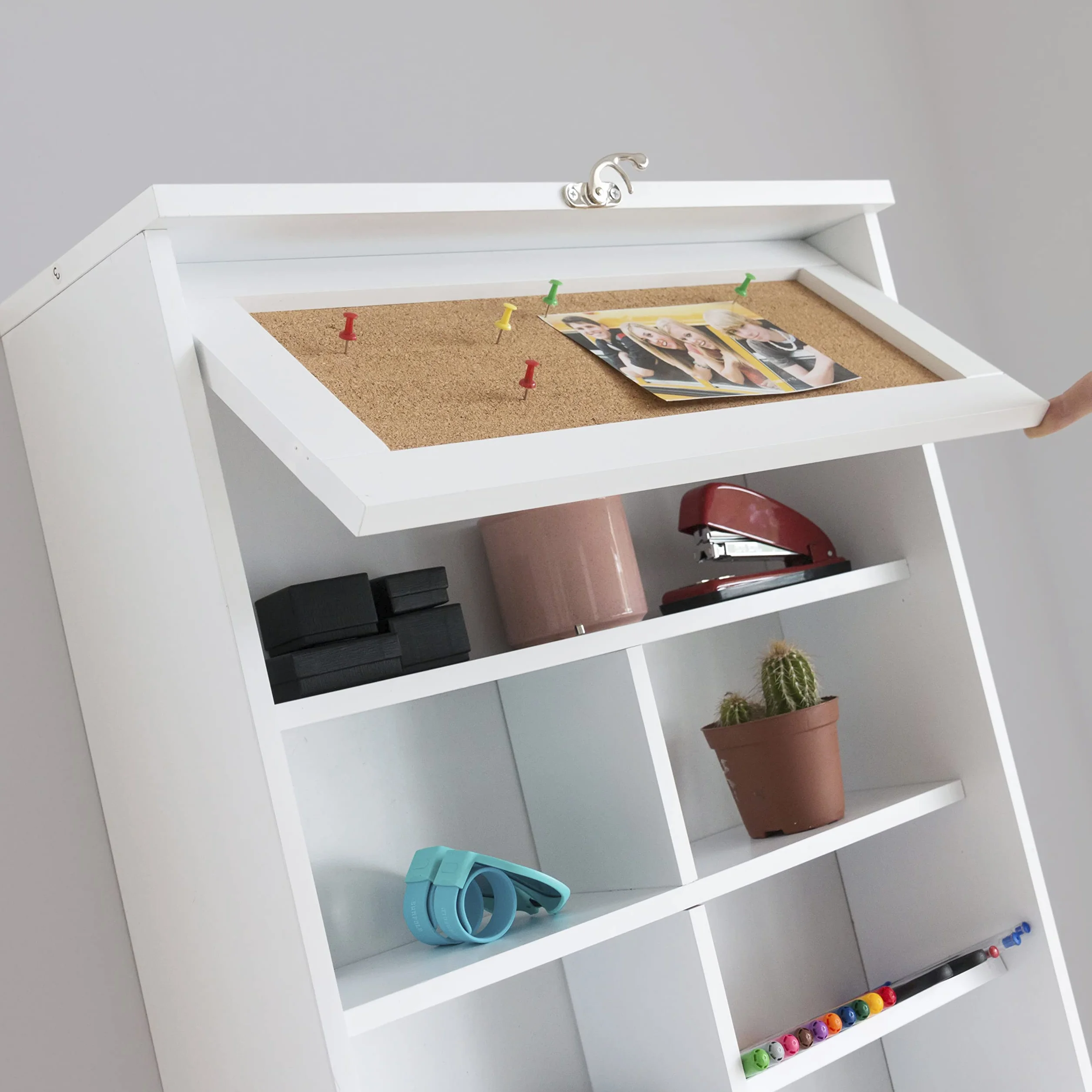 InnovaGoods Mesa Plegable de Pared Woldy 80x50x18 cm Blanco