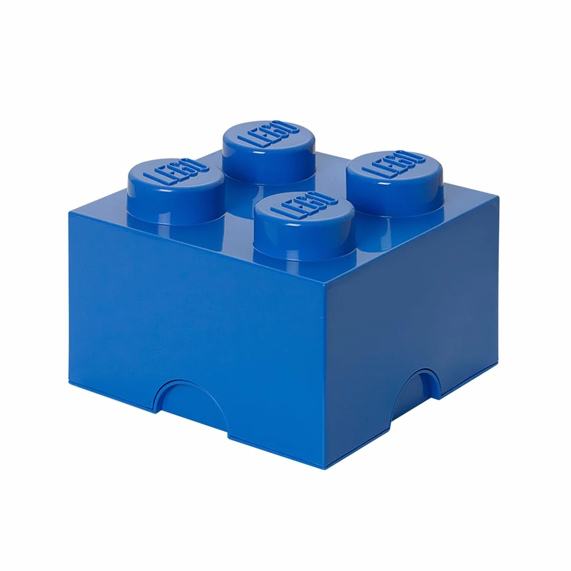 Plast Team 4003 - Caja en forma de bloque de lego 4, color azul [importado de Alemania]