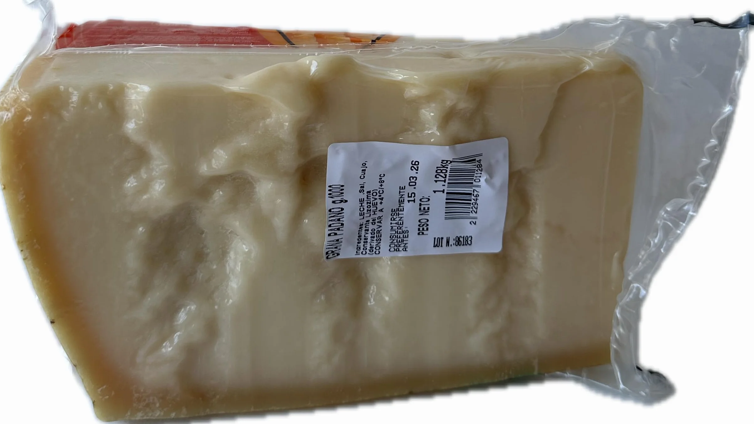 Grana Padano DOP Queso Italiano 1kg 10 Meses de Maduración