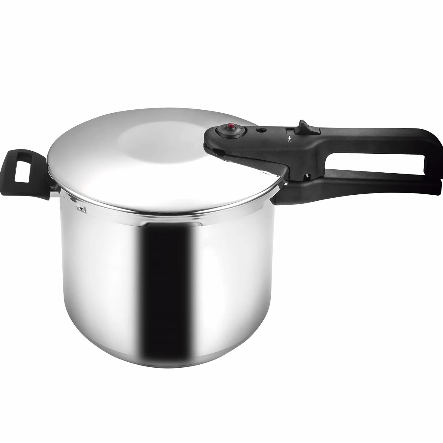 Magefesa - Magestar olla a presión super rapida de 8 Litros, fabricada en acero inoxidable, apta para todo tipo de cocinas, incluido induccion, sensor de presión, 5 sistemas de seguridad, express