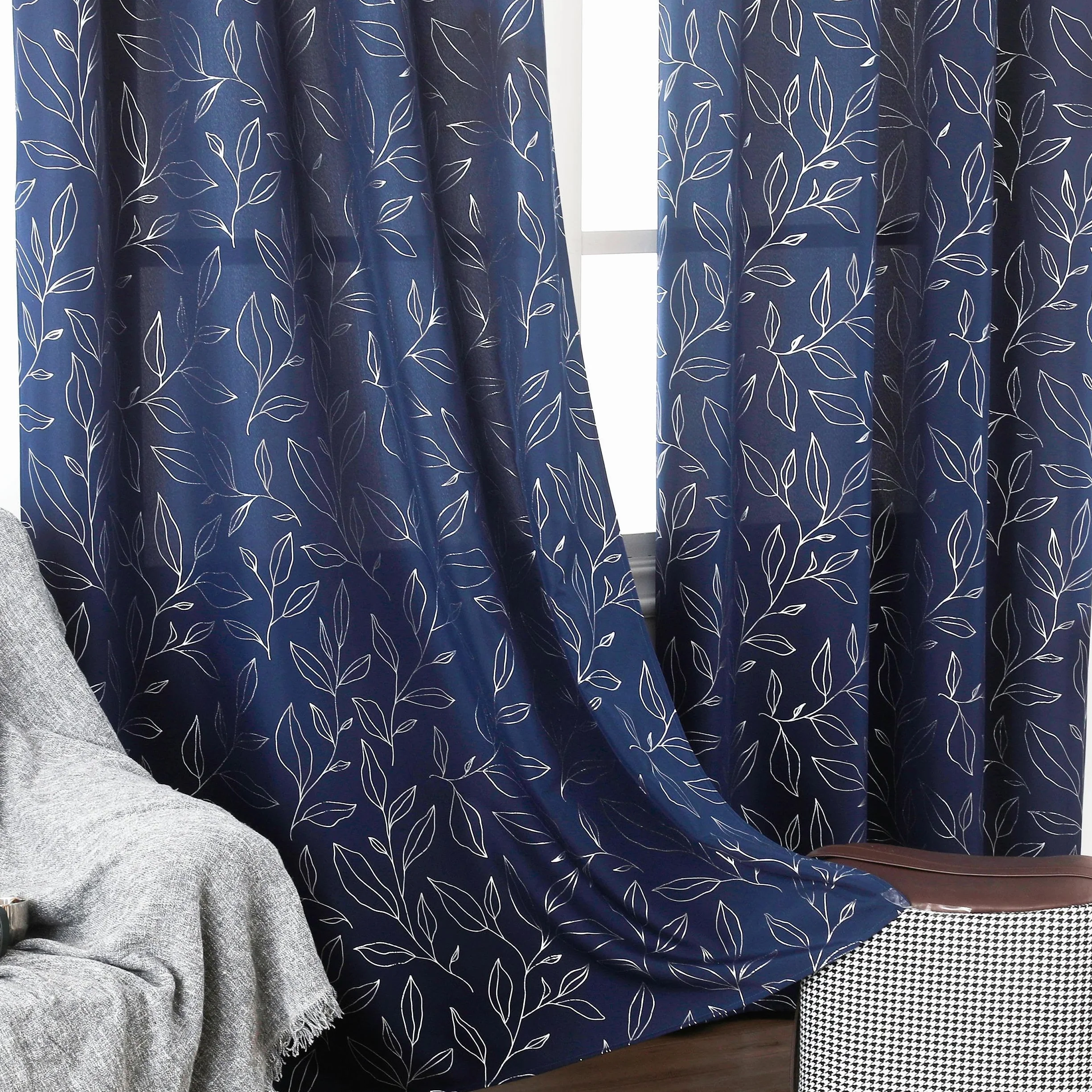 Cortina Salon Estampado 2 Paneles 140x260cm DALINA Textil
