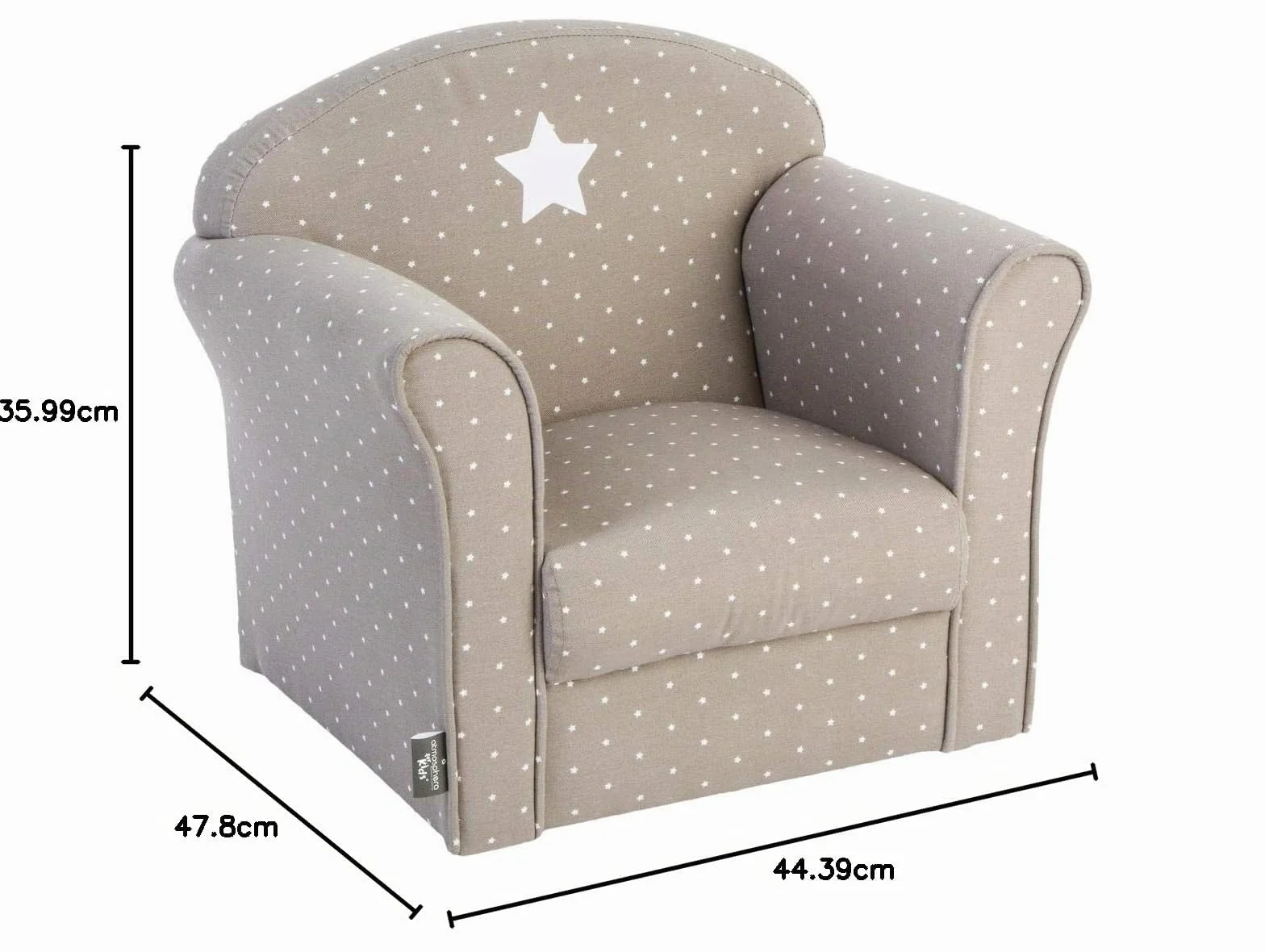 Atmosphera - Sillón Infantil 'Classique' - Gris Topo