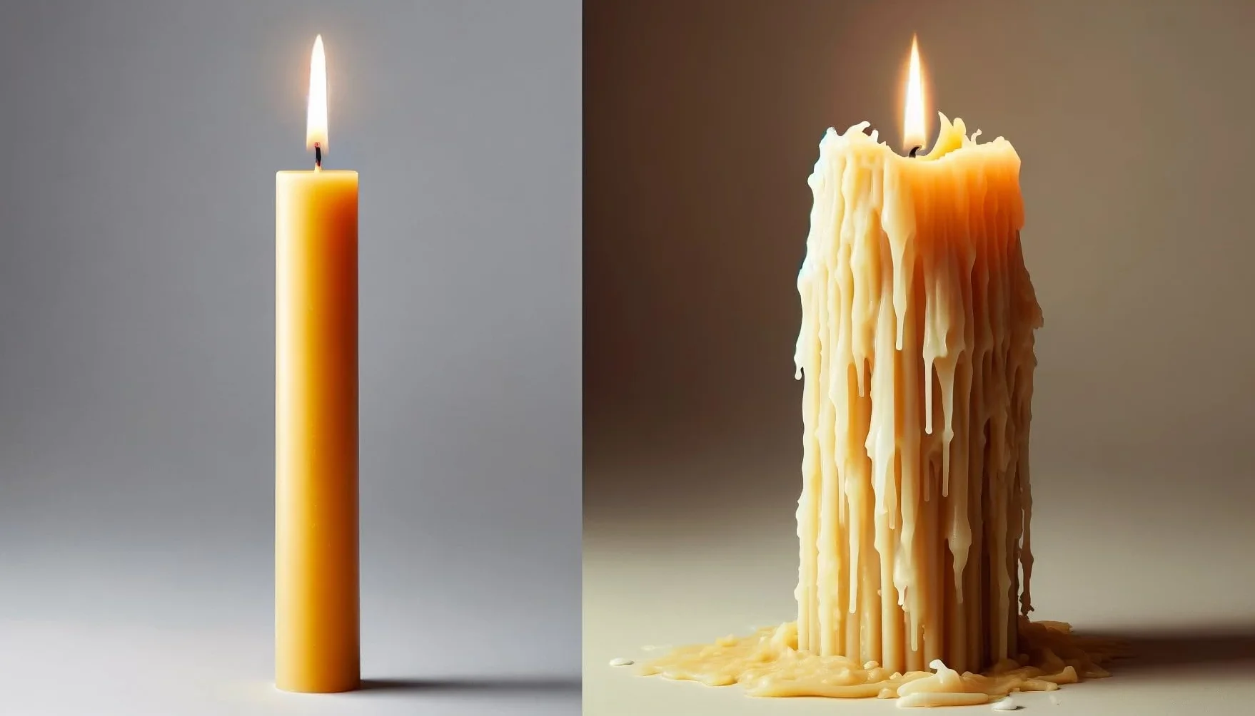 BB: Velas de Miel y Cera de Abeja Natural para Rituales, Hogar, Ecológicas, Aromáticas y Decorativas - Largas (Pack de 4, 20cm x 2cm)