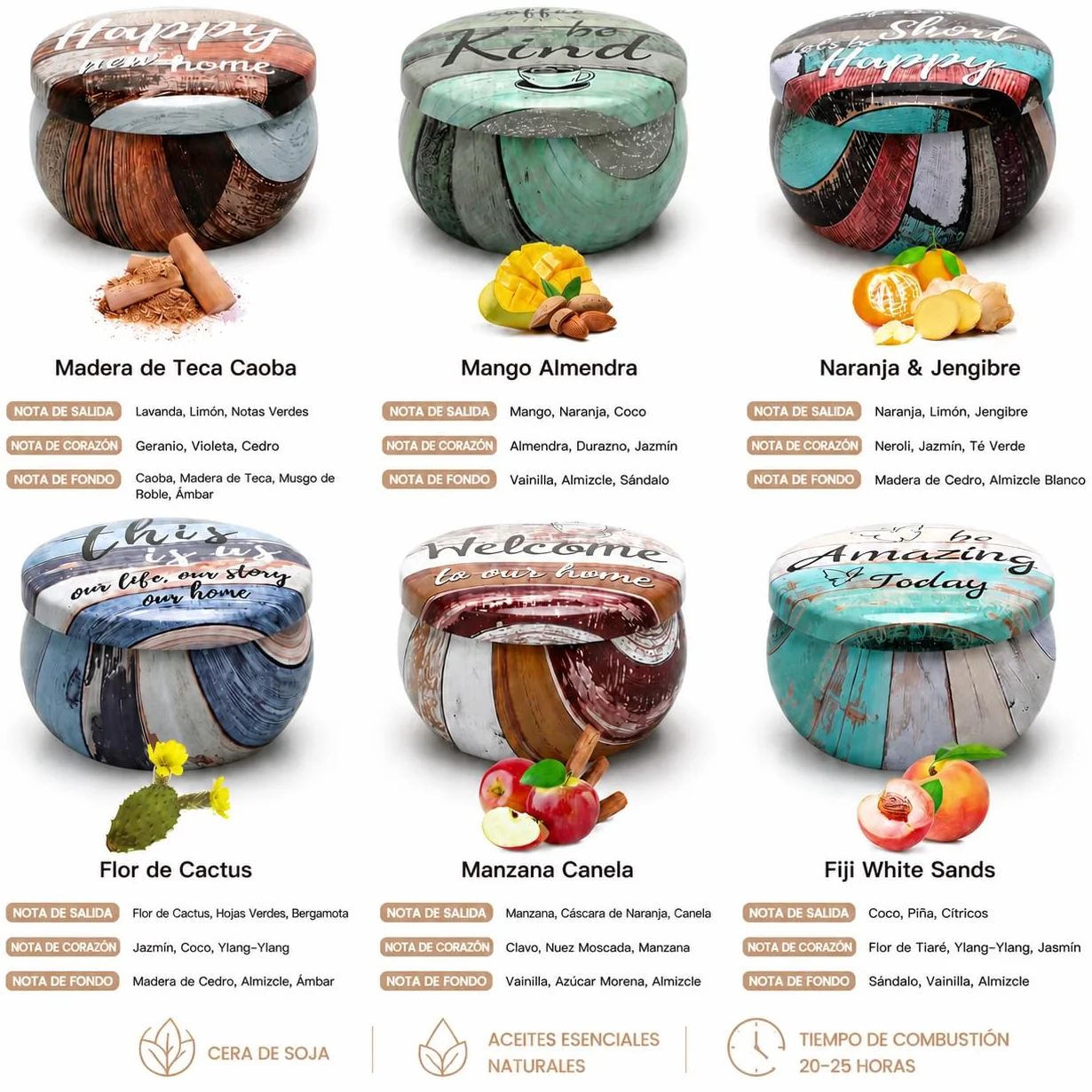 Velas Perfumadas para Mujer Navidad Regalar Amigo Madre Juego de Vela Aromáticas Relajantes de Soja Naturales Decorativas Set Regalo Cumpleaños Compañera Regalos Boda para Invitados