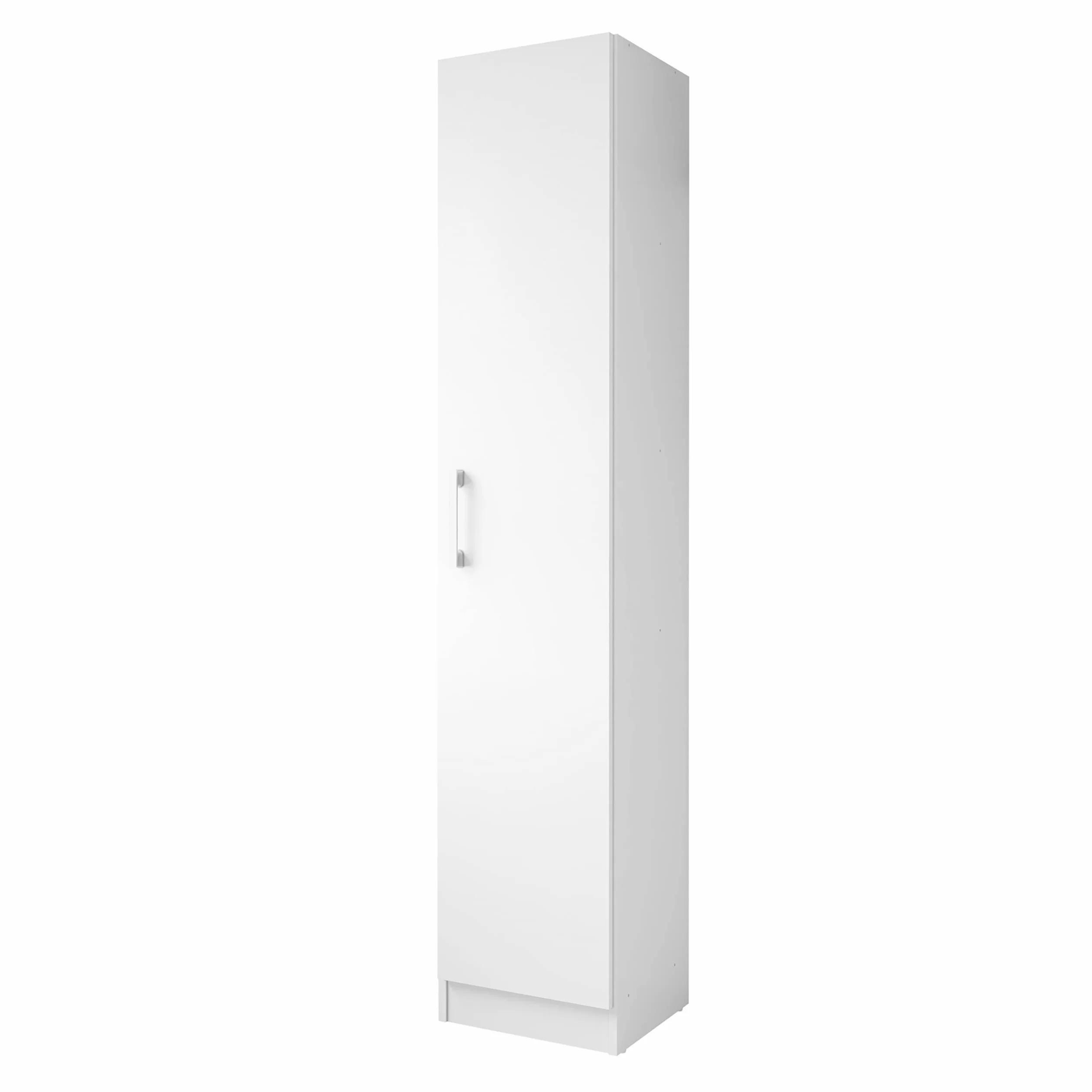 Armario escobero Multiusos Blanco 170x35x32 cm