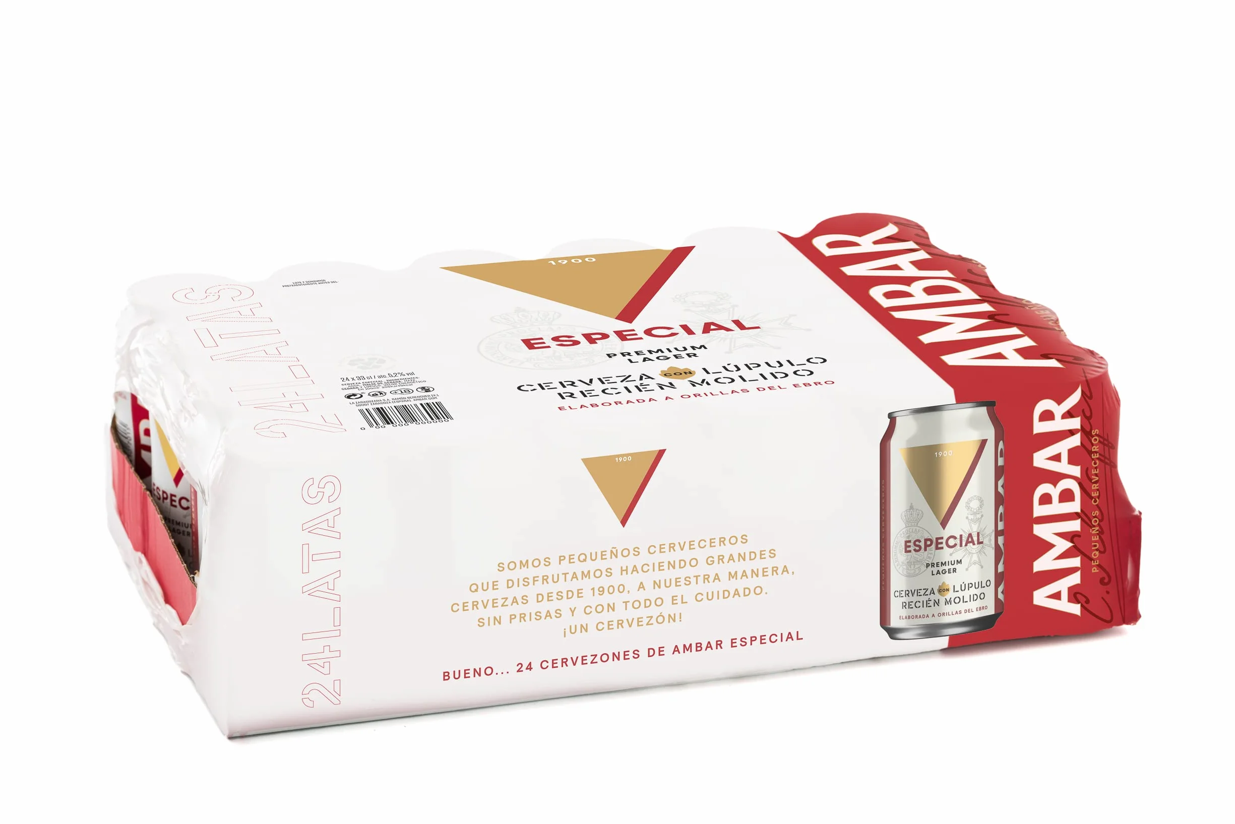 Ambar Especial Pack 24 latas x 33 cl 5.2% Volumen de Alcohol
