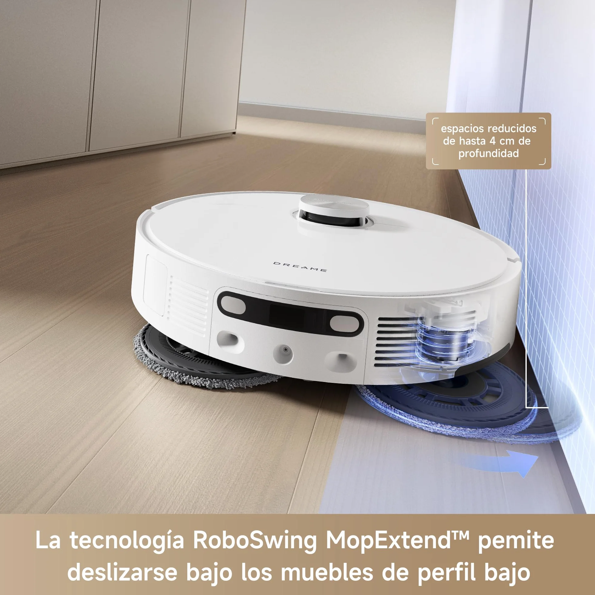 DREAME L10s Ultra Gen 2 Robot Aspirador y Fregasuelos 10000 Pa RoboSwing MopExtend Estación Base Automática