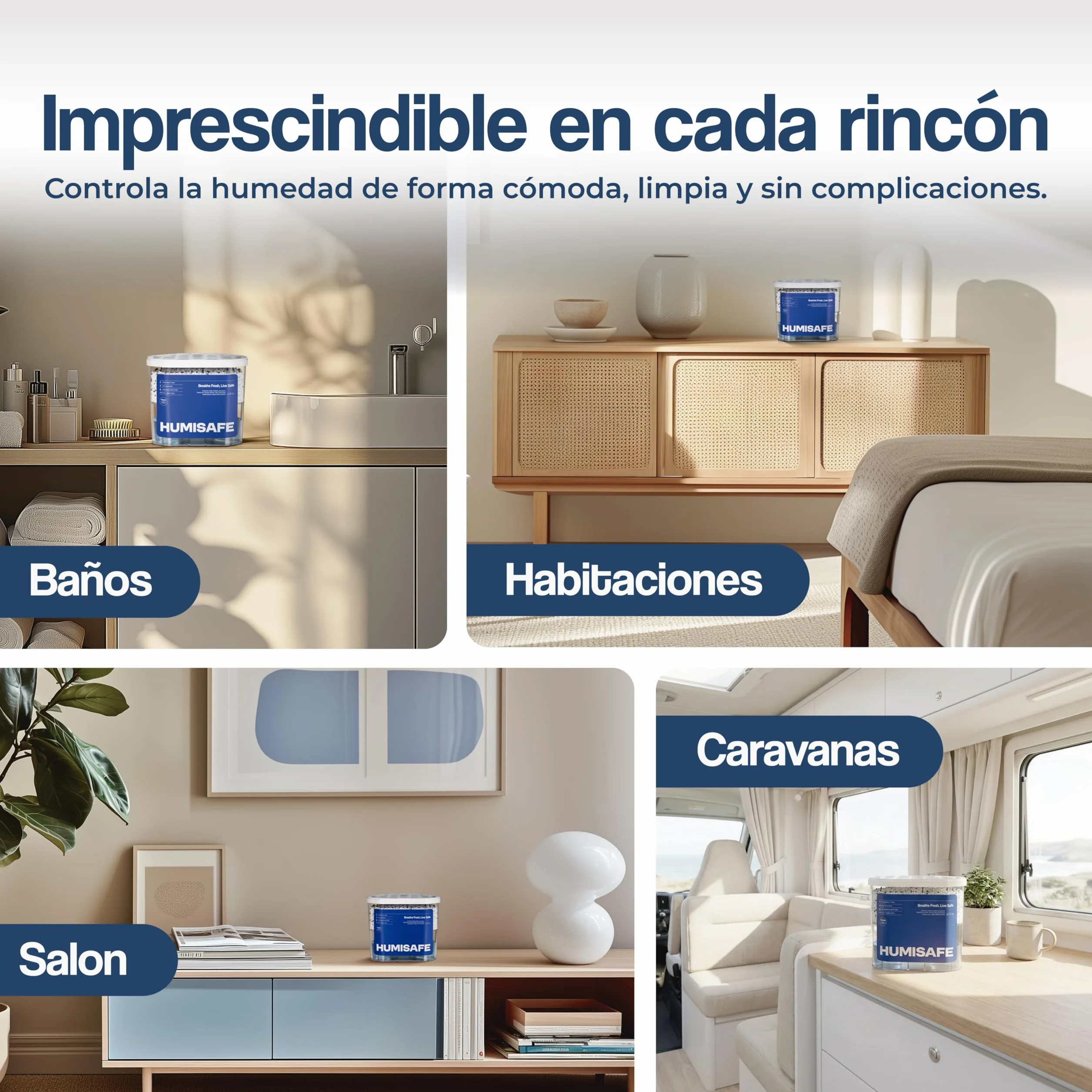 Cajas Antihumedad | PACK X10 600ml | Deshumidificador armario | Antihumedad armarios | Antihumedad habitacion | Absorber humedad casa armarios | Humedad armario | Deshumidificador habitacion