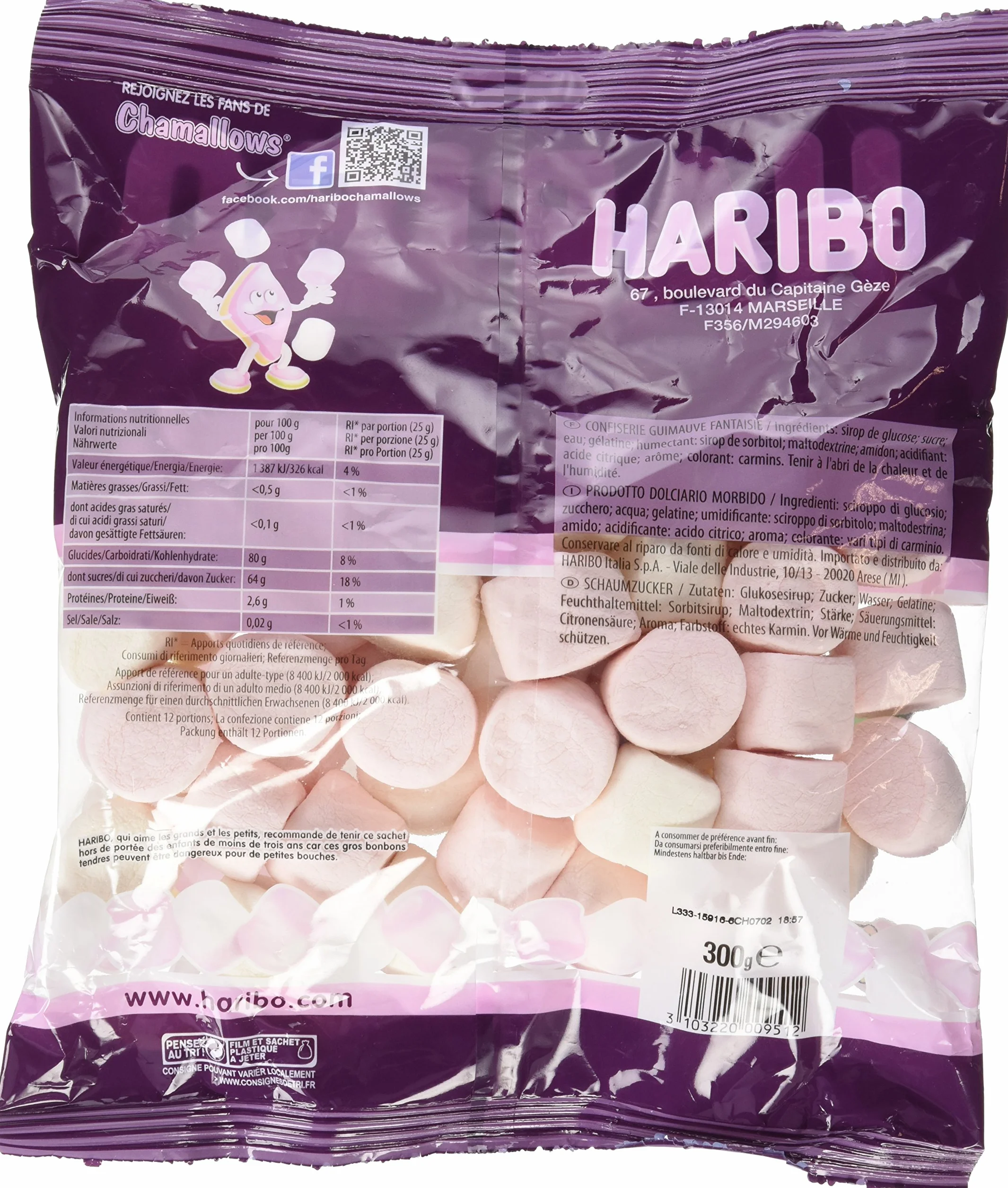 Haribo Chamallow Marshmallows 300 g